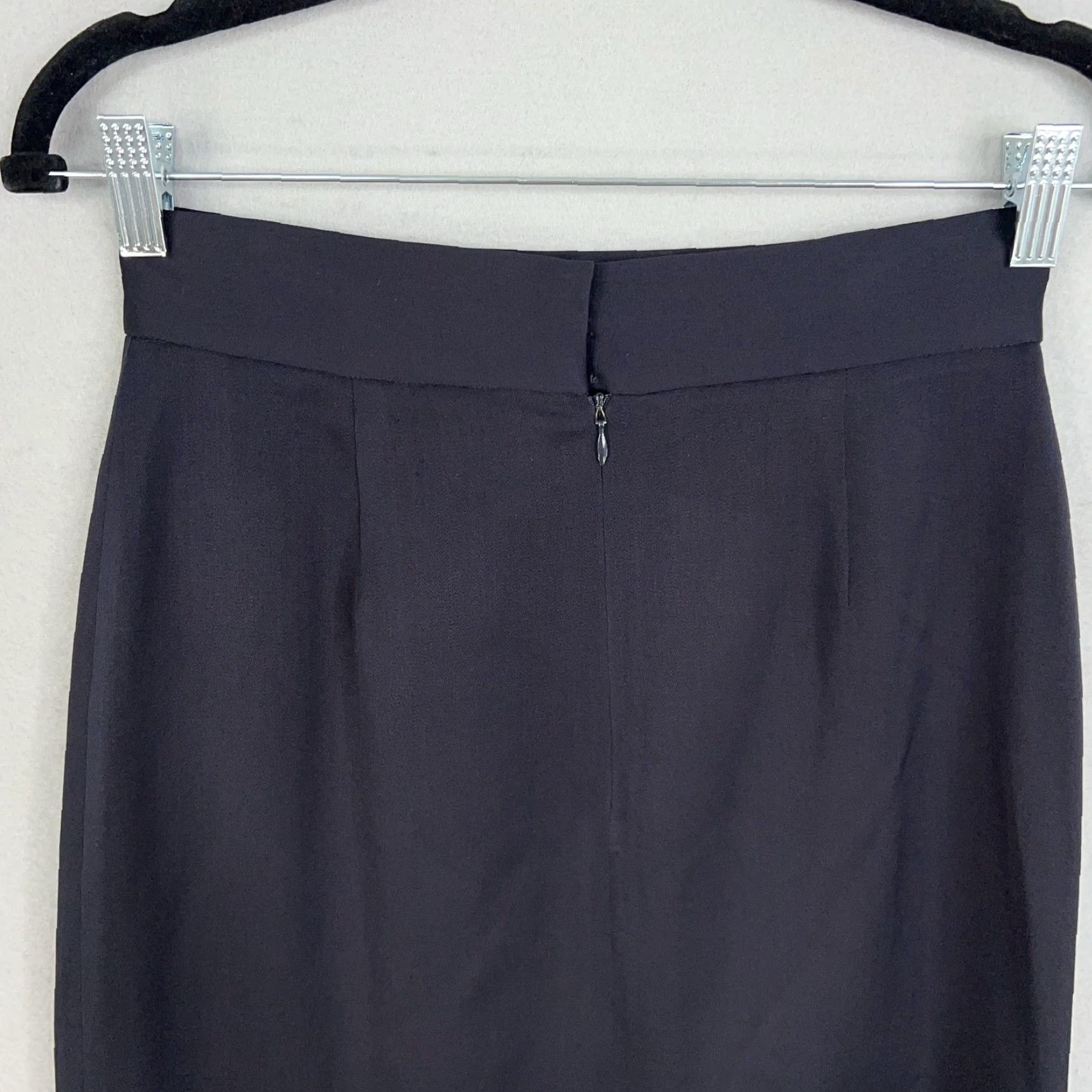 J.Crew J.Crew Skirt Womens 6 Navy Italian Wool Pencil Minimal Quiet Luxury Made Italy Skirt Size 28" / US 6 / IT 42 - 7 Thumbnail