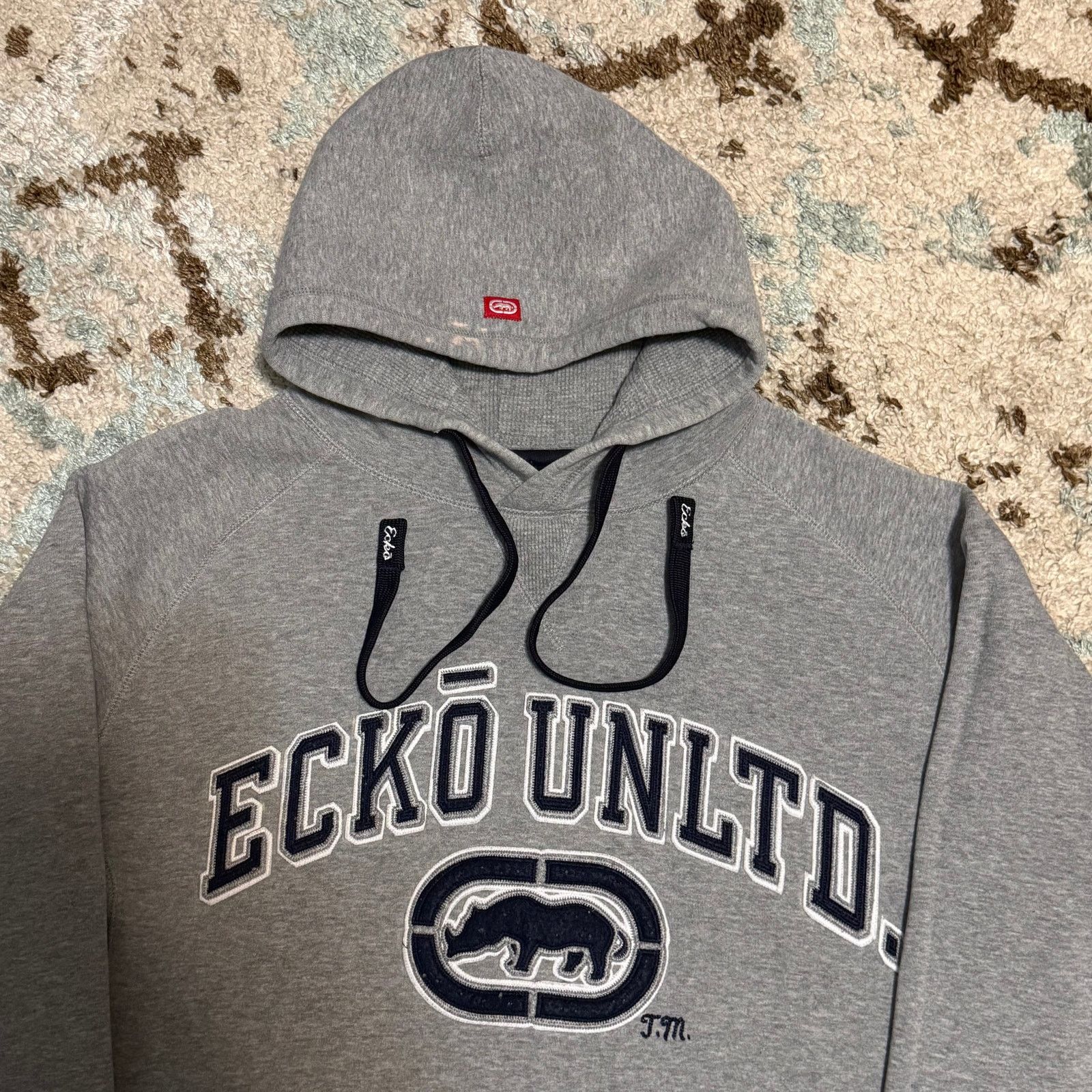 Ecko Unltd. Vintage Ecko Unltd Classic Rhino Logo Hoodie Size Large Y2K Size US XL / EU 56 / 4 - 2 Thumbnail