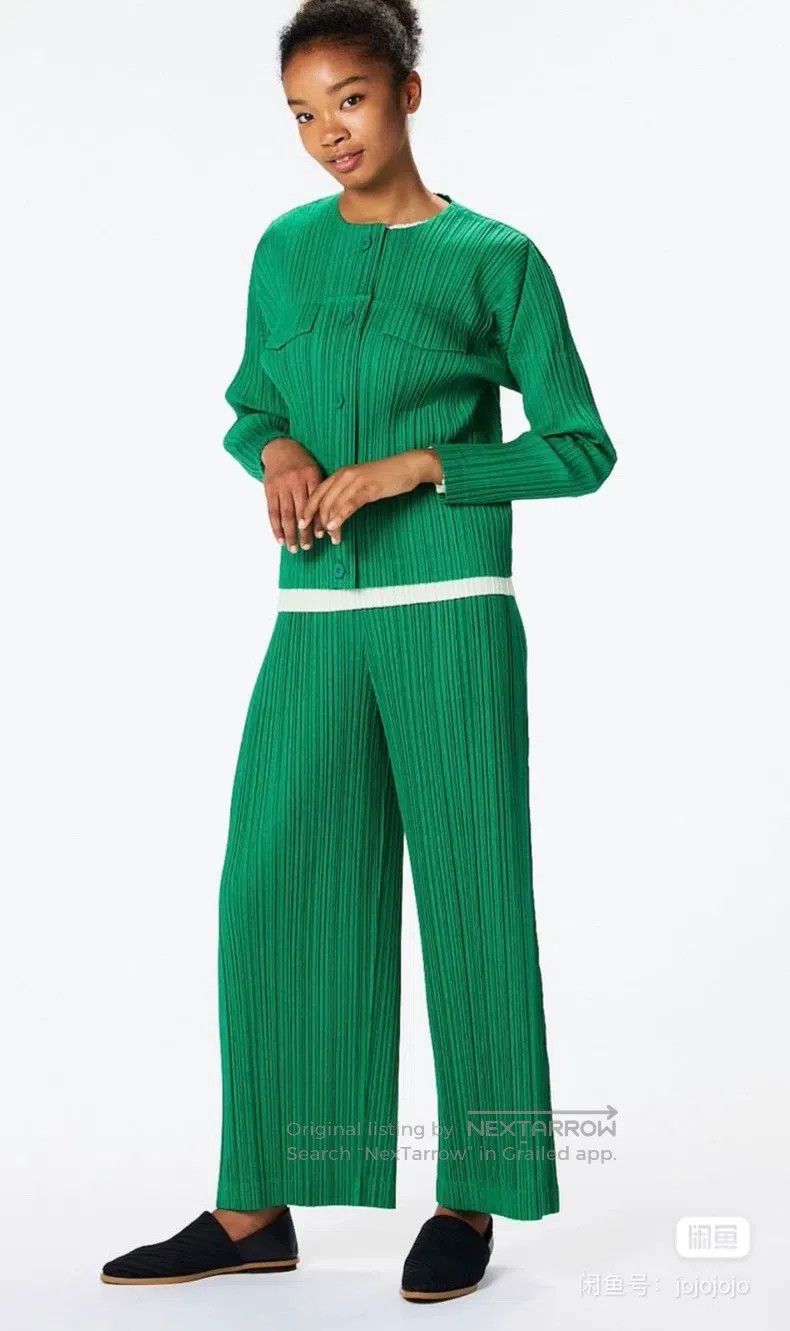 Issey Miyake Issey Miyake Pleated Casual Wide-leg Pants Size 25" / US 0 / IT 36 - 8 Thumbnail