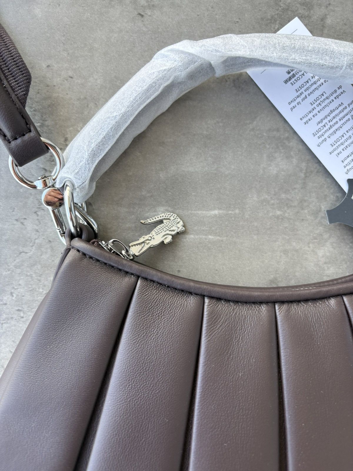 Lacoste Lacoste S LENGLEN BAG Coffee Bean Size ONE SIZE - 4 Thumbnail