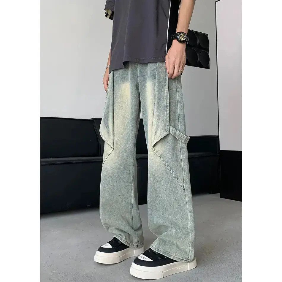 Japanese Brand Retro straight leg high street wide leg jeans Size US 32 / EU 48 - 1 Thumbnail