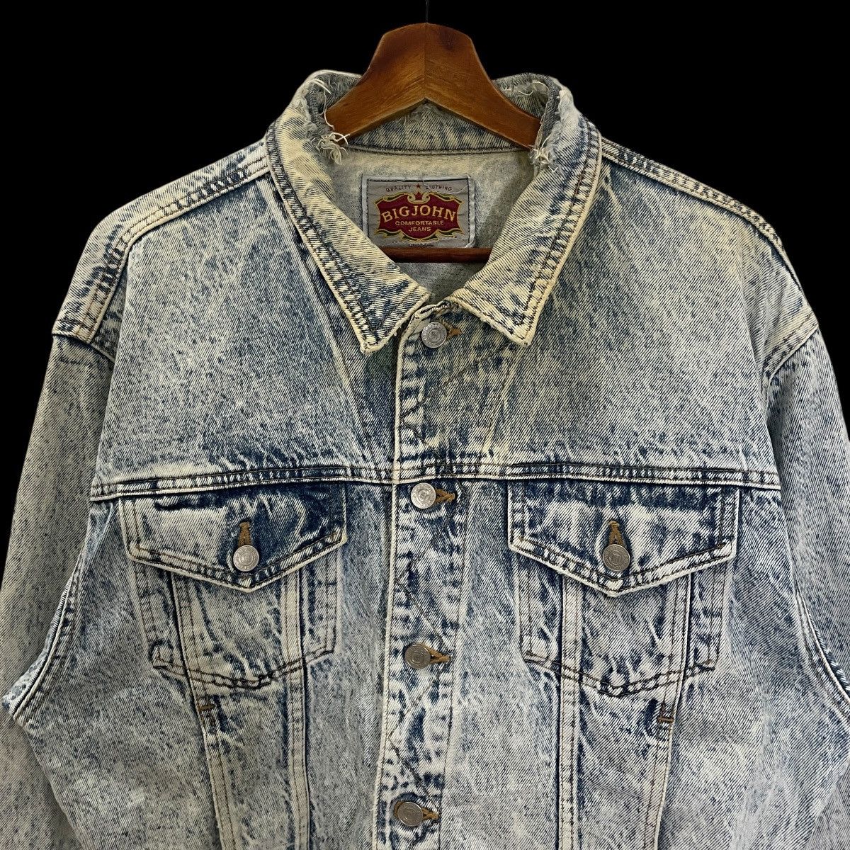 Big John Vintage Big John Distress Buckle Denim Jacket Size US M / EU 48-50 / 2 - 2 Thumbnail