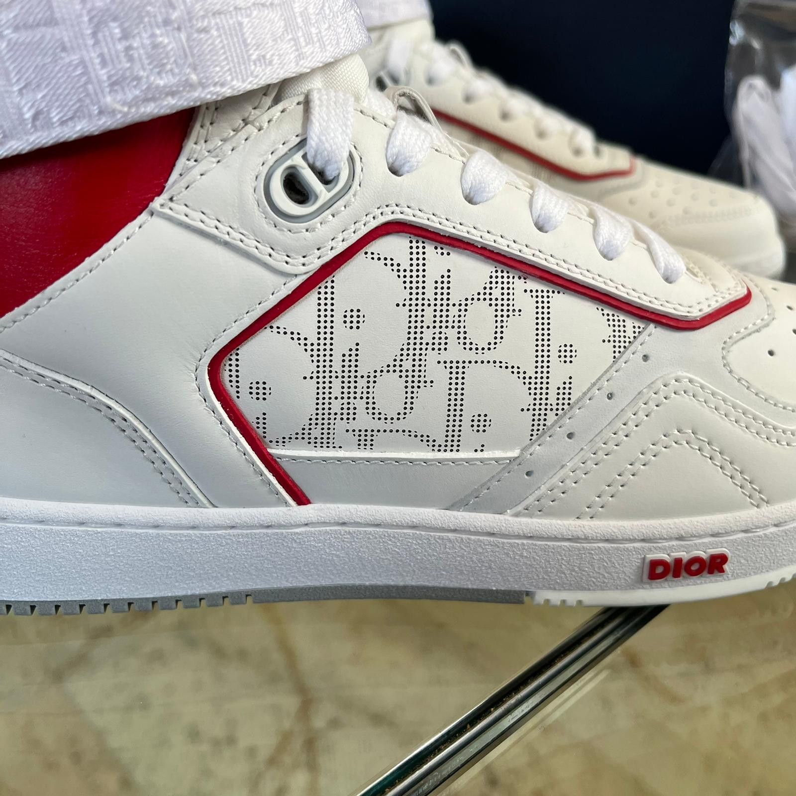 Dior B27 High Top HT Oblique Sneakers in White | Grailed