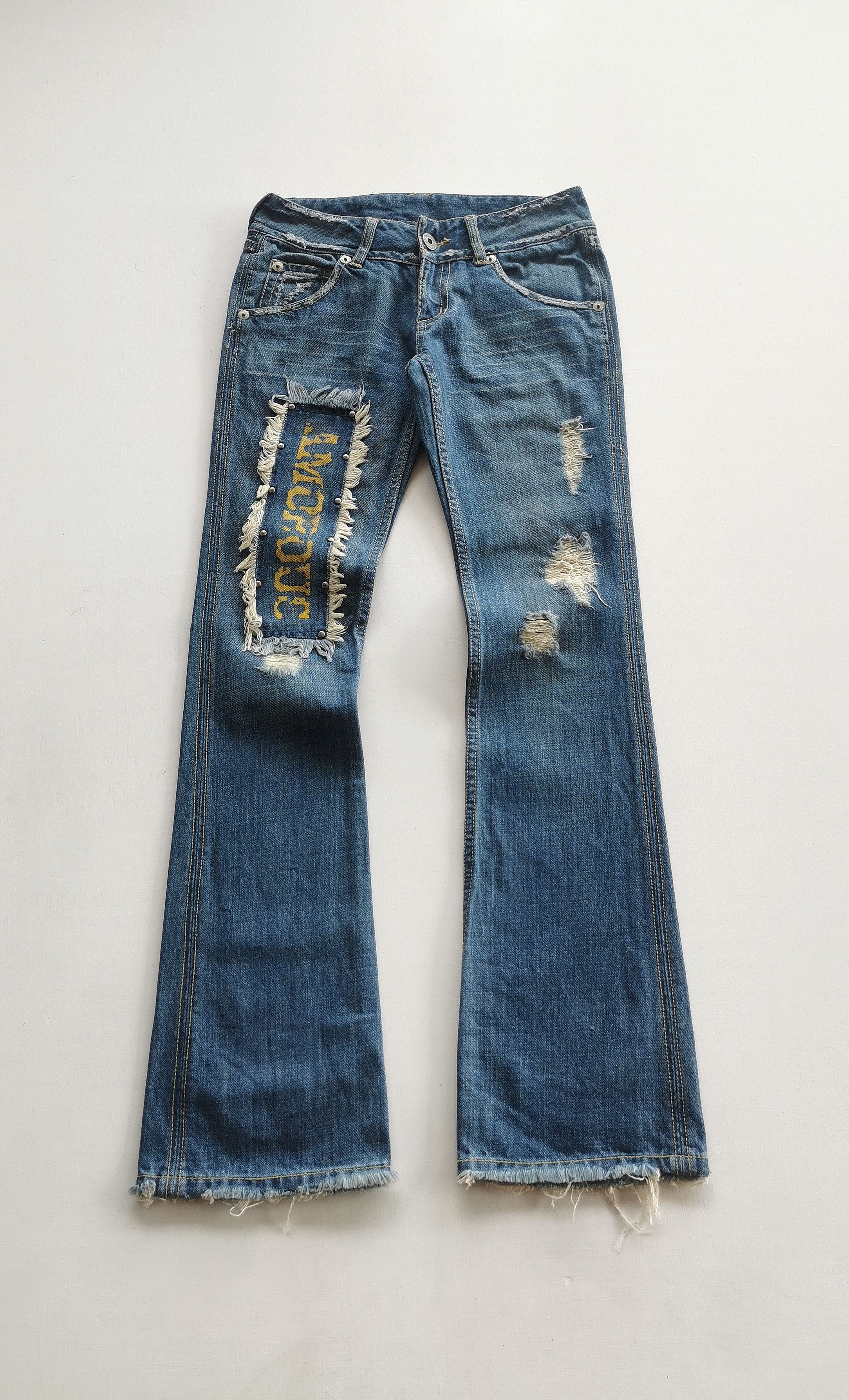 Tornado Mart flared patches jeans Size 27" / US 4 / IT 40 - 8 Thumbnail
