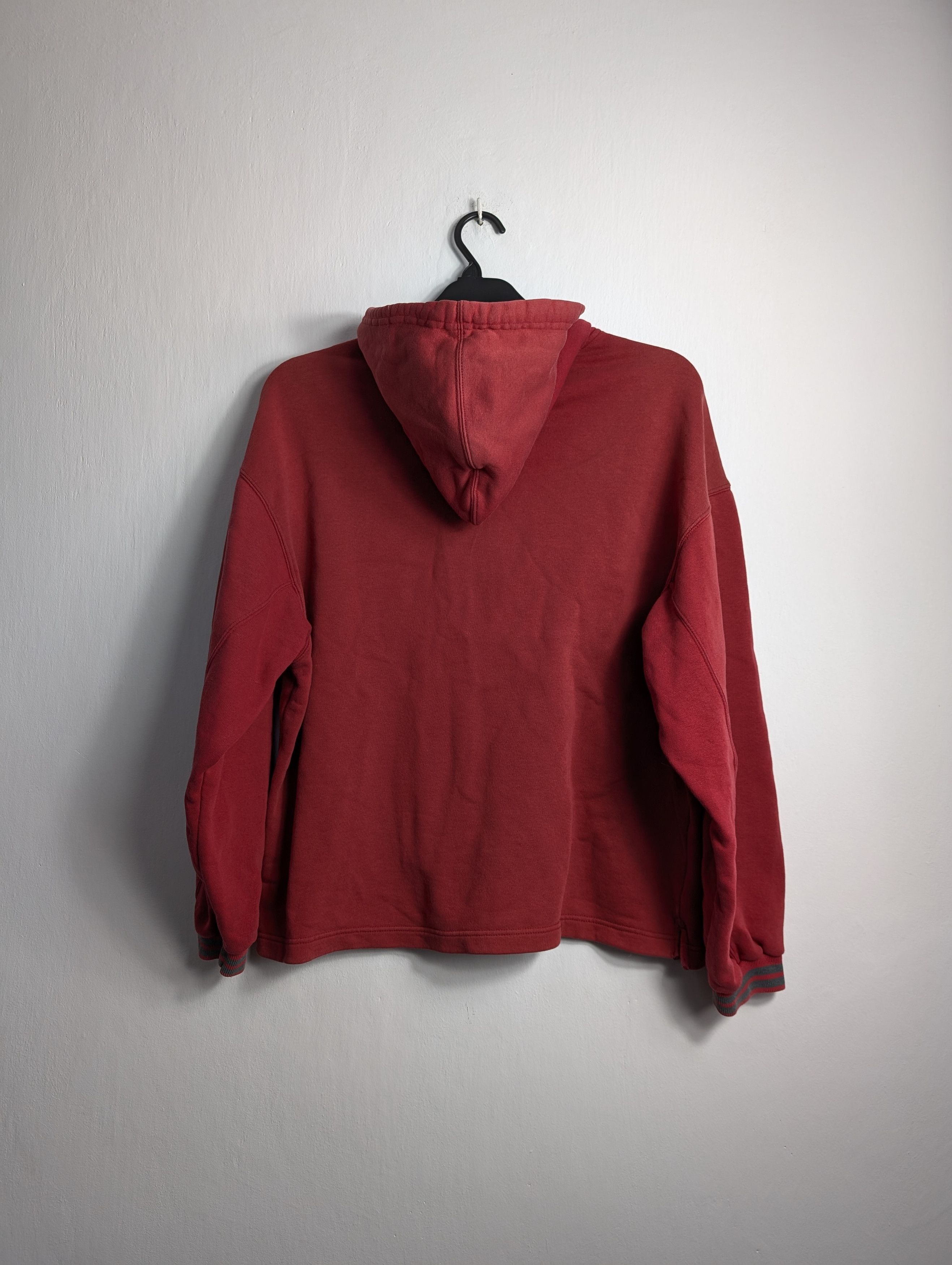 Nike × Vintage Vintage Nike 90s Burgundy Hoodie Size US M / EU 48-50 / 2 - 4 Thumbnail