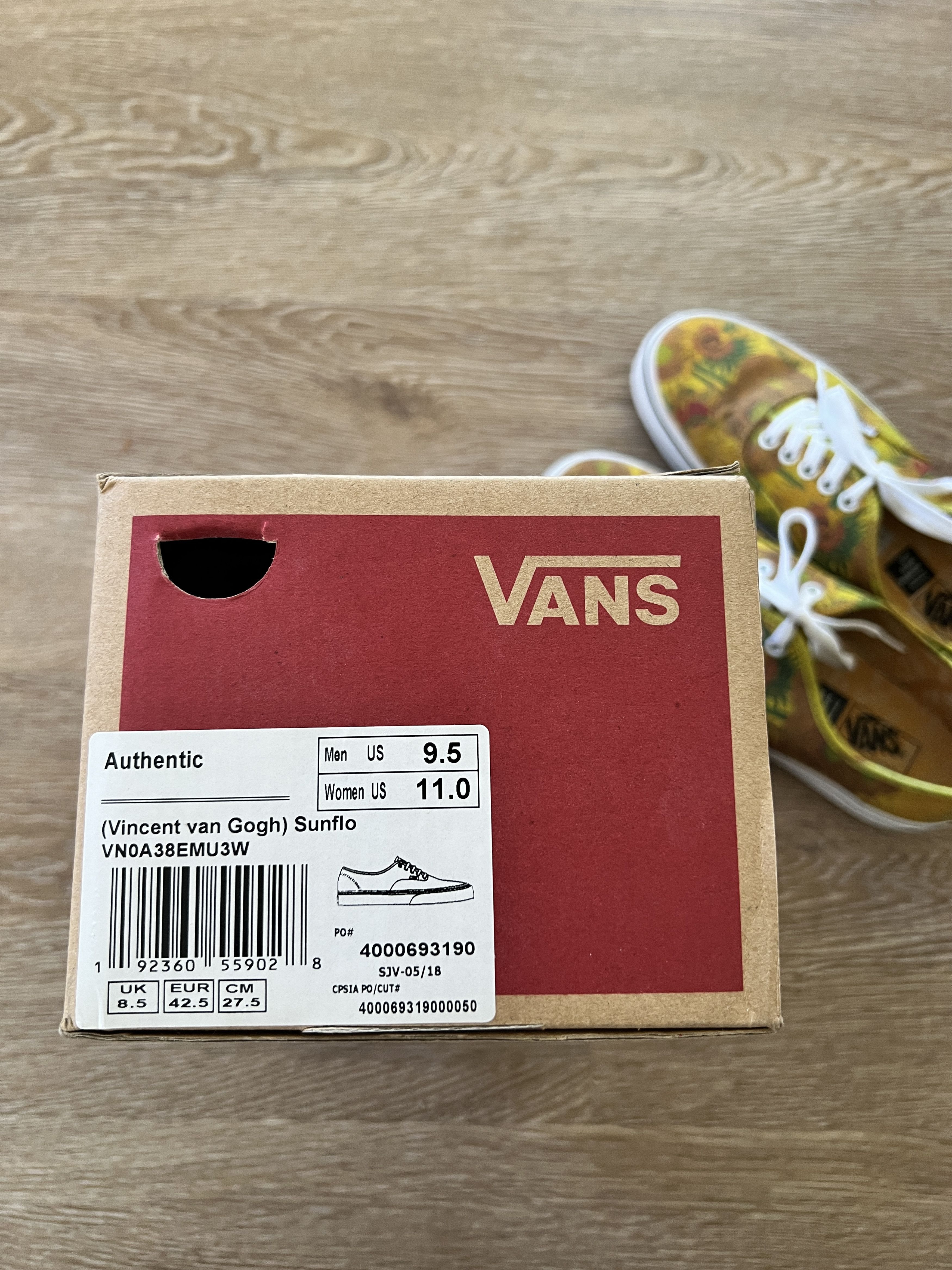 Vans Vans Van Gogh Authentic Size 9.5 Size US 9.5 / EU 42-43 - 4 Thumbnail