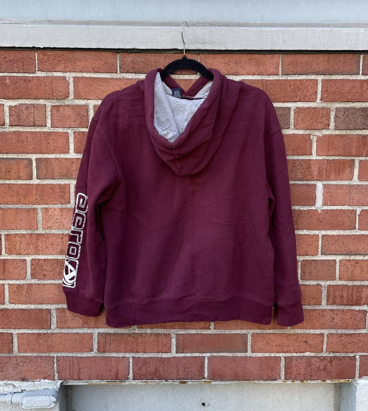 Aeropostale Vintage Y2K Aeropostale Hoodie Mens M Maroon Embroidered Size US M / EU 48-50 / 2 - 5 Thumbnail