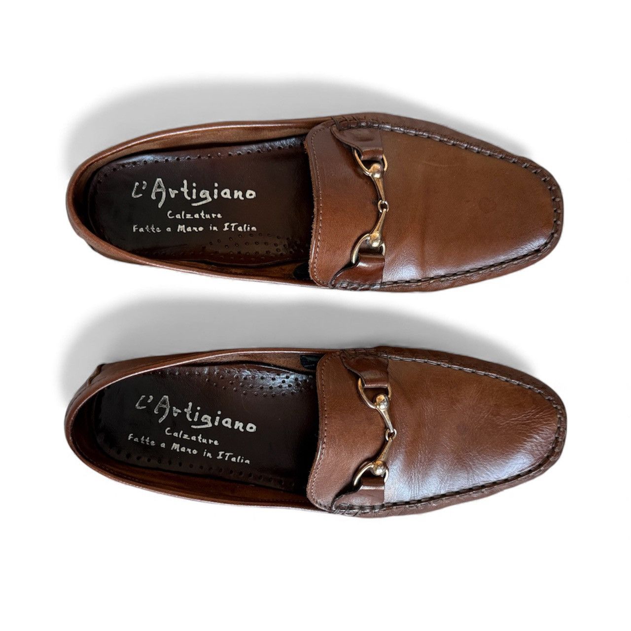 Handmade Men’s Handmade in Amalfi Italian Leather Loafers - Size 43 Size US 10 / EU 43 - 3 Thumbnail