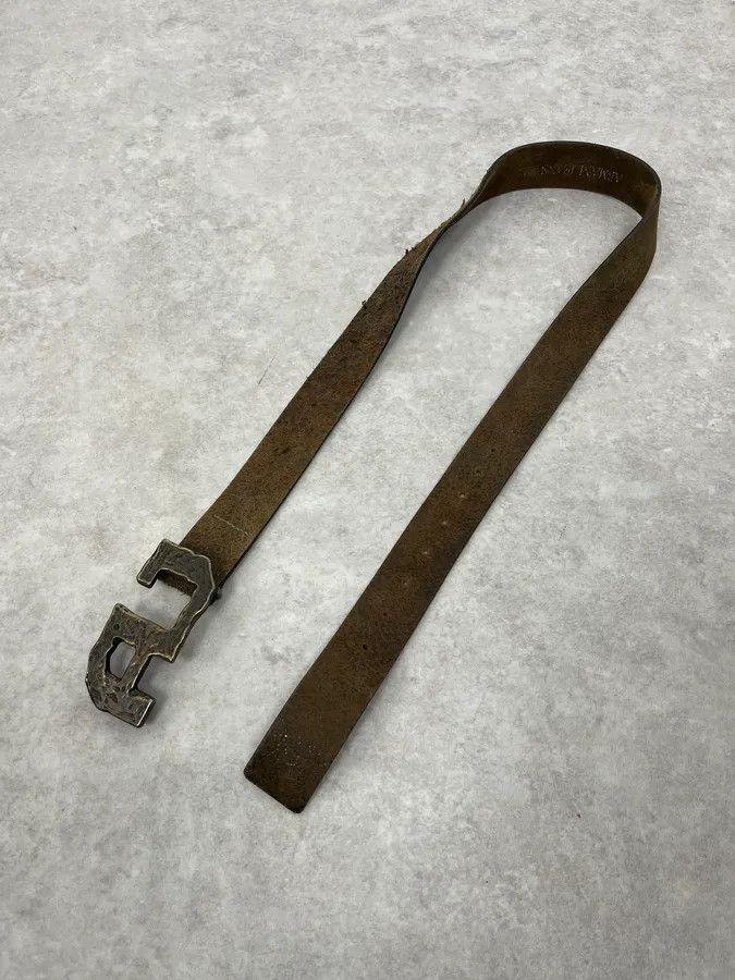 Armani 2000s Armani AJ Brown Leather Belt Size ONE SIZE - 3 Thumbnail