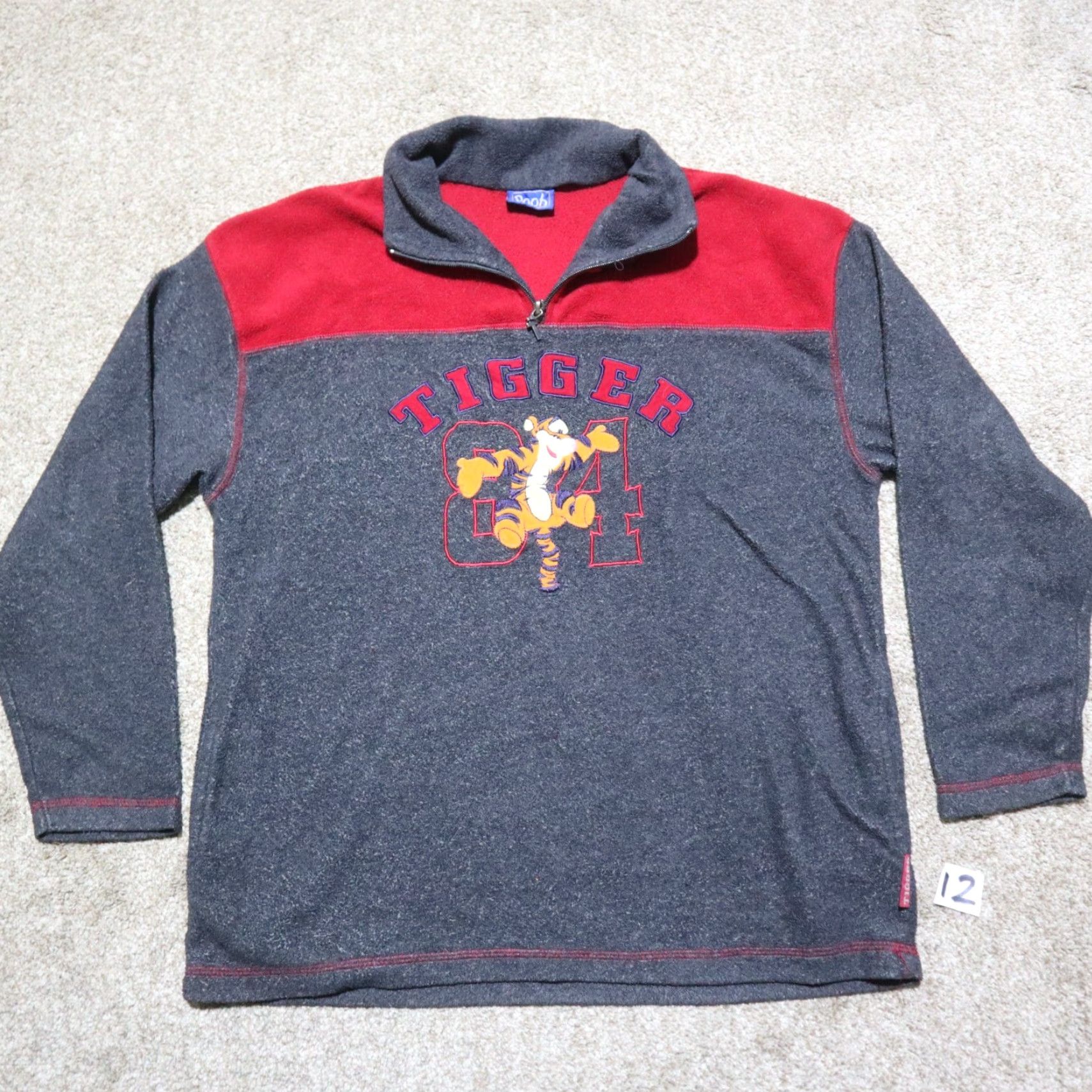 J Brand Winnie-the-Pooh Brand Sweater Tiger Fleece Quarter Zip Women's Size M Medium Size M / US 6-8 / IT 42-44 - 2 Thumbnail