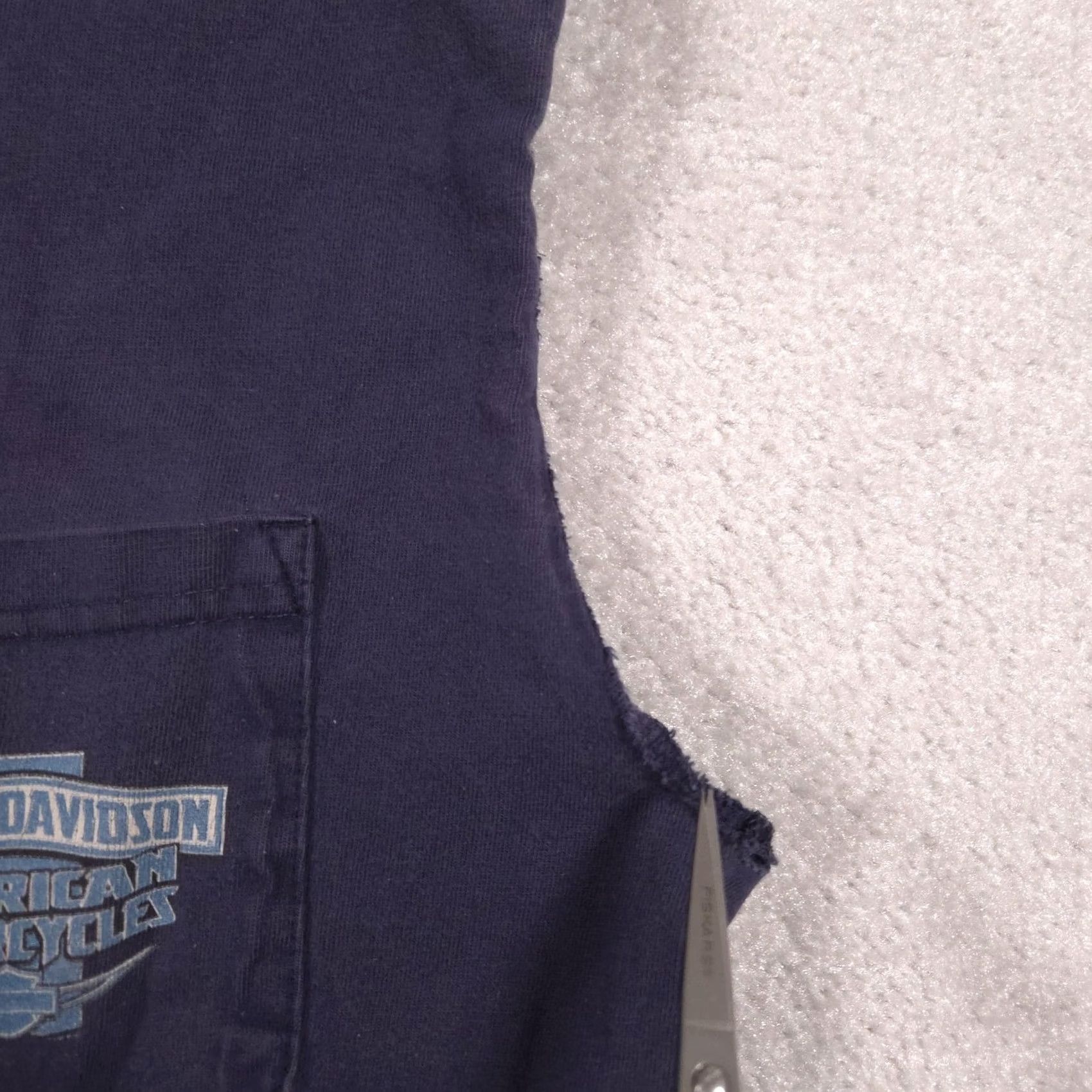 Harley Davidson VINTAGE Harley-Davidson Shirt Mens M Sleeveless Pocket Hawkeye Coralville Blue Graphic Print Logo Size US M / EU 48-50 / 2 - 5 Thumbnail