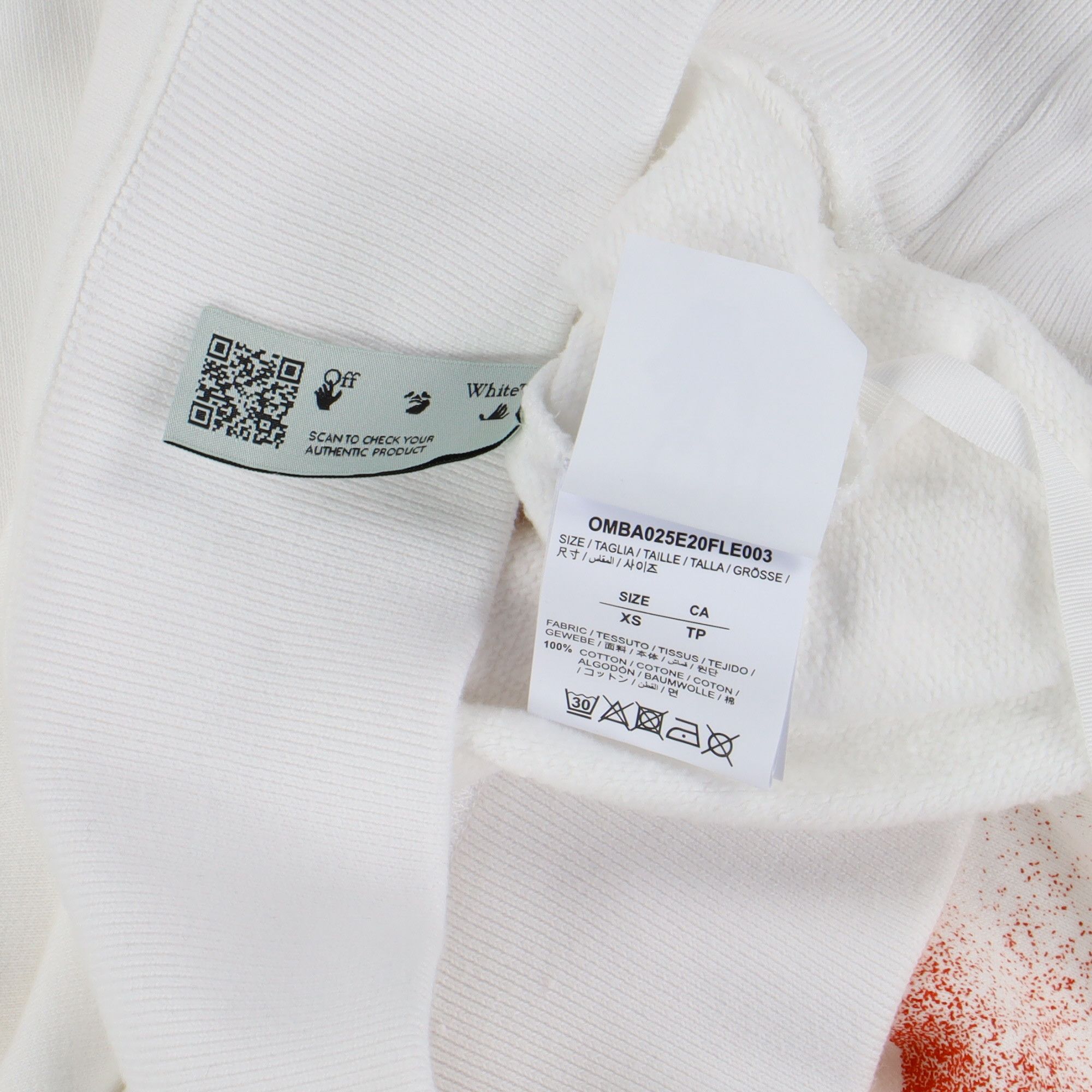 Off-White White and Red Stencil Arrows Logo Sweatshirt Size US XS / EU 42 / 0 - 7 Thumbnail