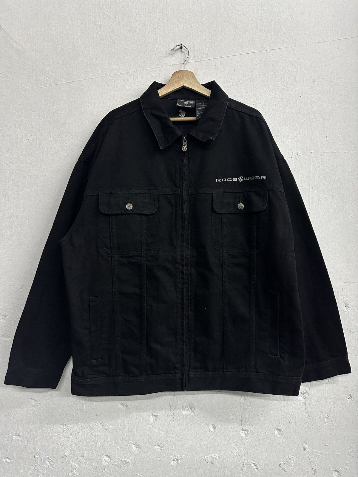 Rocawear Y2K JAYZ ROCAWEAR TRIPLE BLACK DENIM Jacket Size US XXL / EU 58 / 5 - 3 Thumbnail