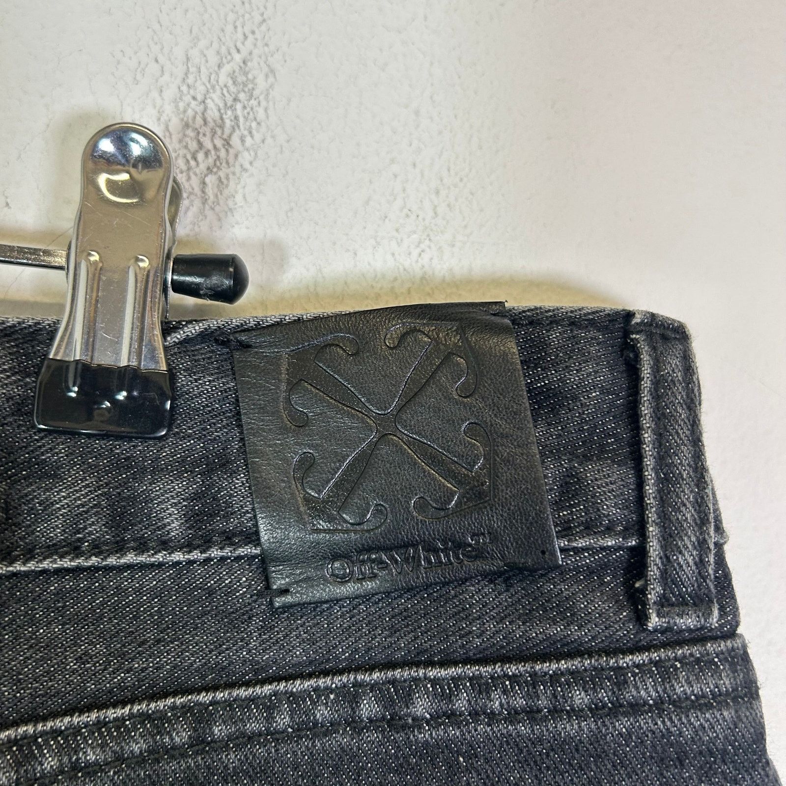Off-White Off-White Black Washed Zipper Denim Shorts Size US 36 / EU 52 - 3 Thumbnail