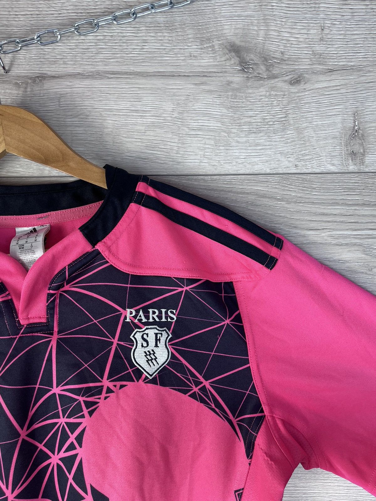 Adidas Men’s rugby jersey Stade Francais Paris shirt 2014/15 size M Size US M / EU 48-50 / 2 - 7 Thumbnail