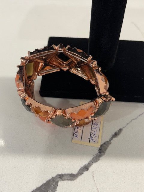 Jewelry Rose Gold & Multicolor Stone Bracelet Size ONE SIZE - 3 Thumbnail