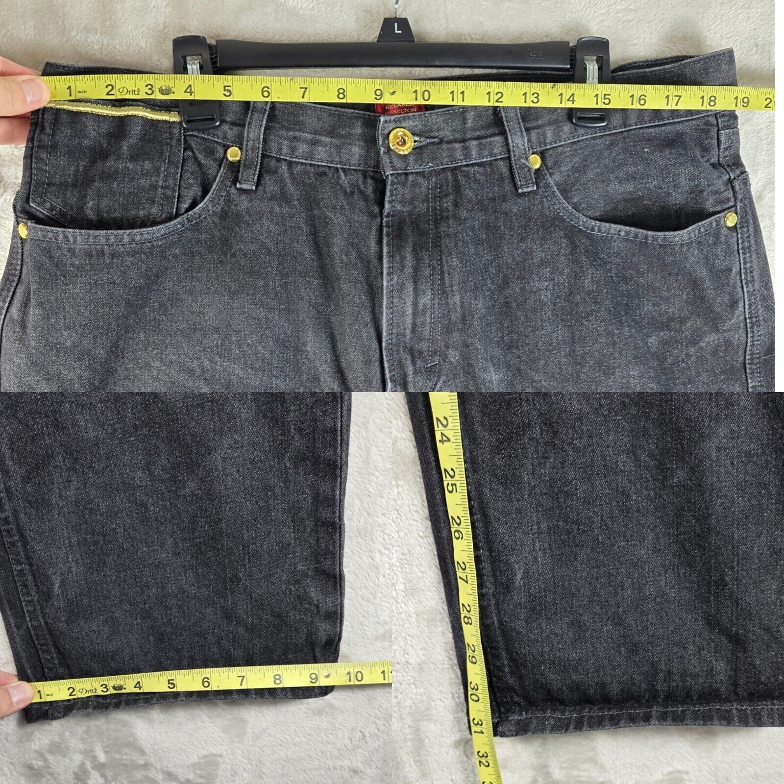 Sean John Vtg Y2K Sean John Jeans Men's 38x31 Black Faded Relaxed Size US 38 / EU 54 - 10 Thumbnail
