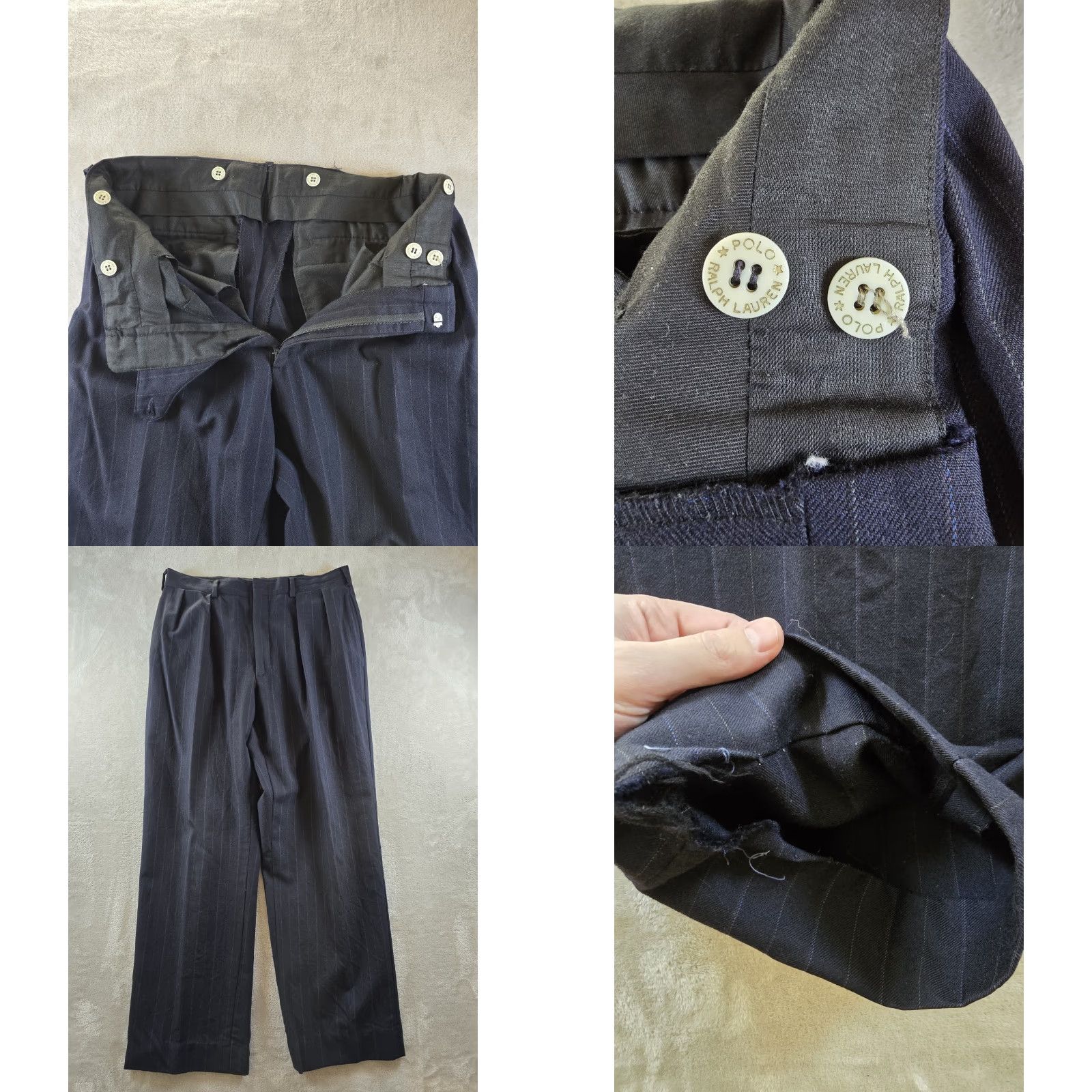 Polo Ralph Lauren VINTAGE Polo Ralph Lauren Suit 38S Blue Pinstripe 2 Piece Union Made USA Size US M / EU 48-50 / 2 - 10 Thumbnail