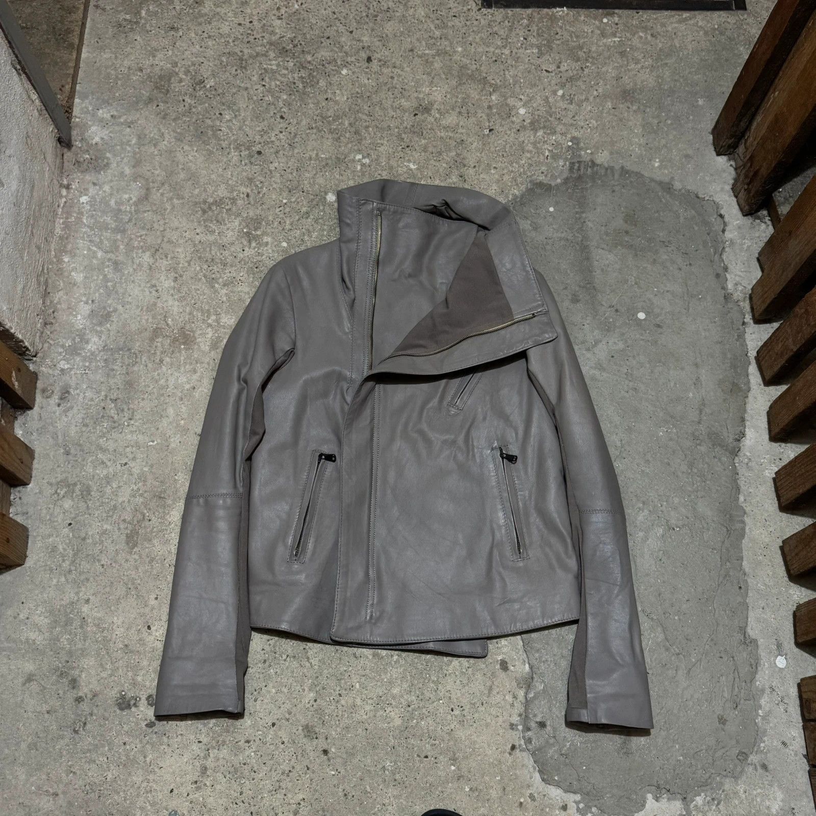 Other Rick Owens style leather jacket Size S / US 4 / IT 40 - 4 Thumbnail
