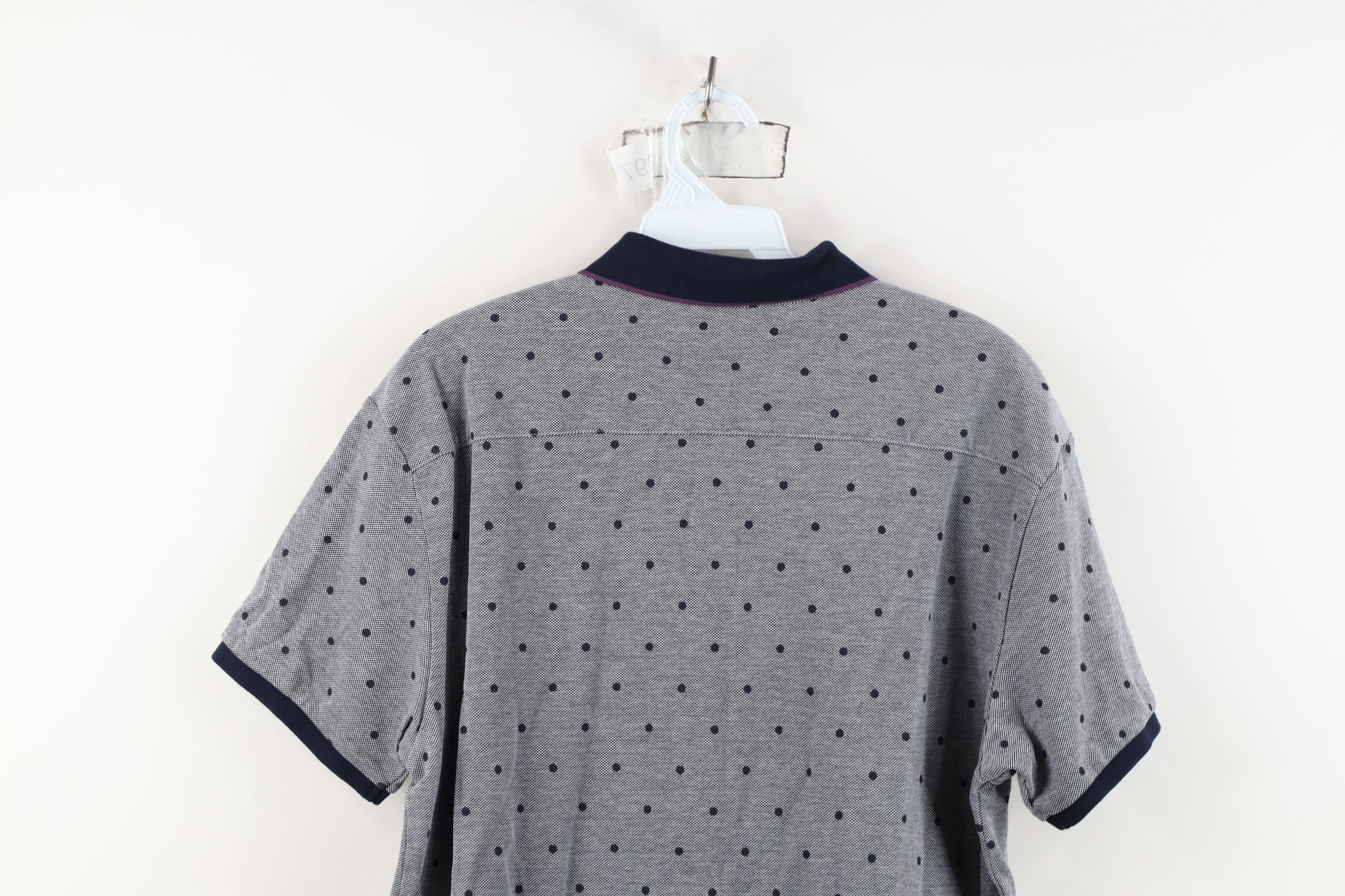 Scotch & Soda Scotch & Soda Classic Fit Polka Dot Collared Golf Polo Shirt Size US XL / EU 56 / 4 - 14 Thumbnail