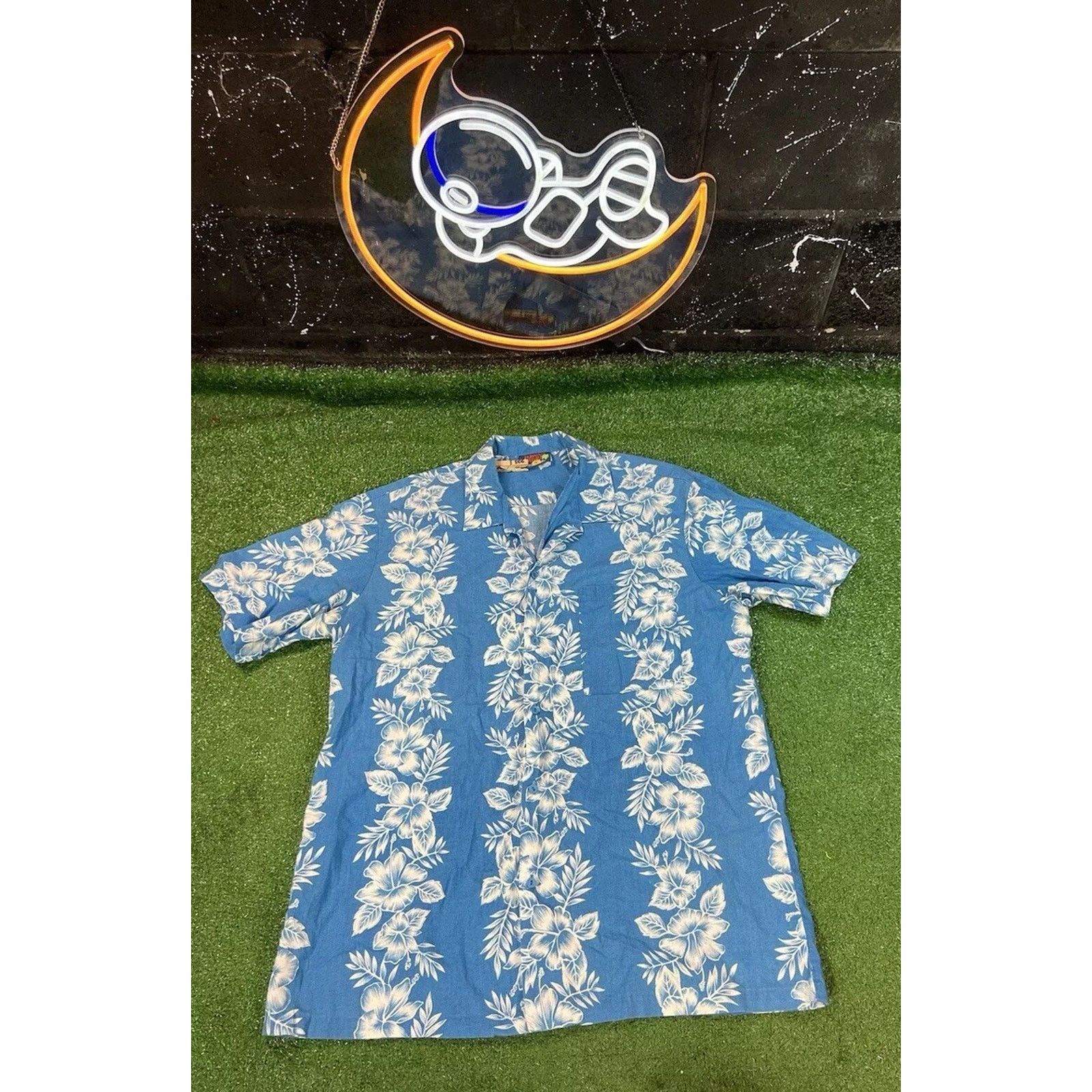 Other Hawaii Blues Hawaiian Shirt Short Sleeve Button Down Size L Size US L / EU 52-54 / 3 - 1 Thumbnail
