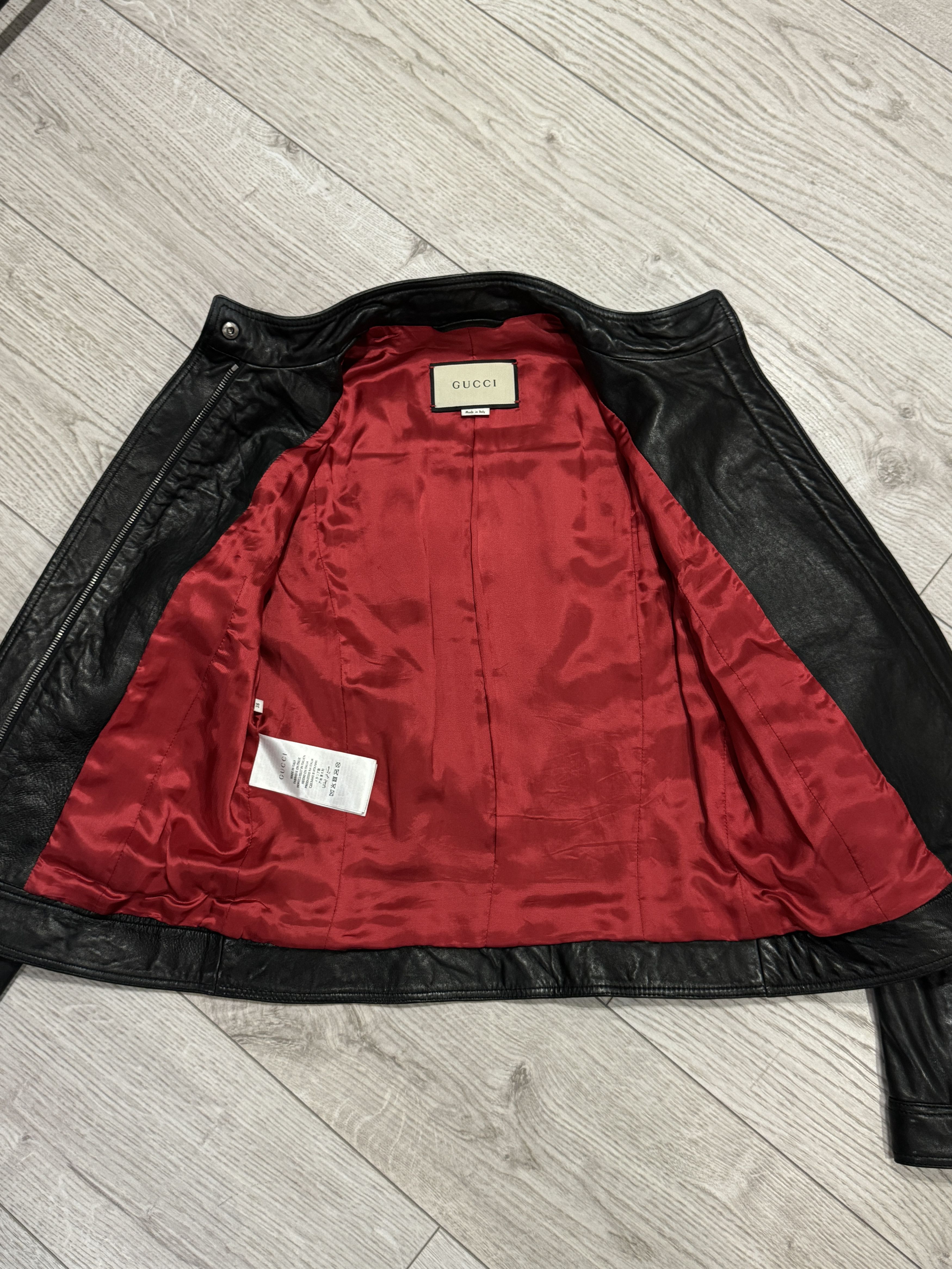 Gucci Gucci lamb leather moto jacket Size S / US 4 / IT 40 - 4 Thumbnail