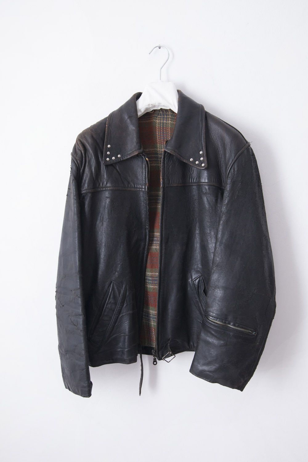 Vintage 1960's French leather rider jacket xx Size US M / EU 48-50 / 2 - 1 Thumbnail