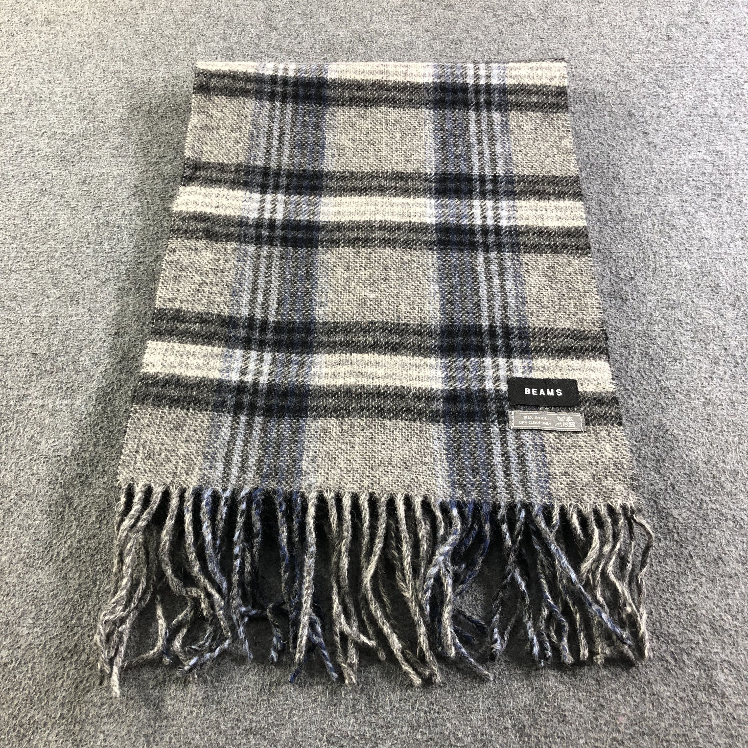 Beams Plus Beams Tartan Wool Scarf Muffler V1863 Size ONE SIZE - 3 Thumbnail
