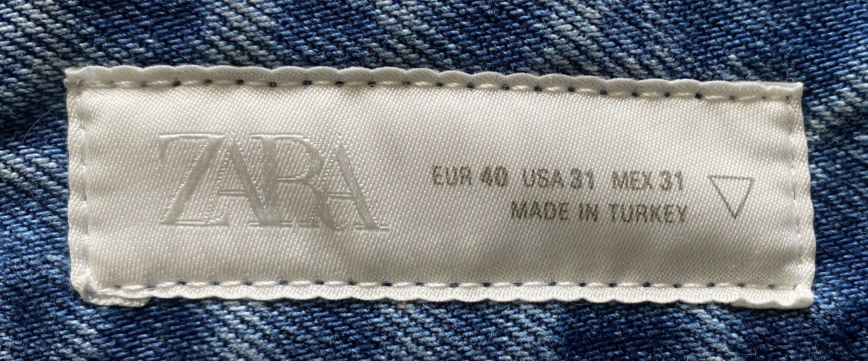 Zara Zara Light Wash Raw Hem Straight Jeans Size 31 Worn Once Size US 31 - 3 Thumbnail
