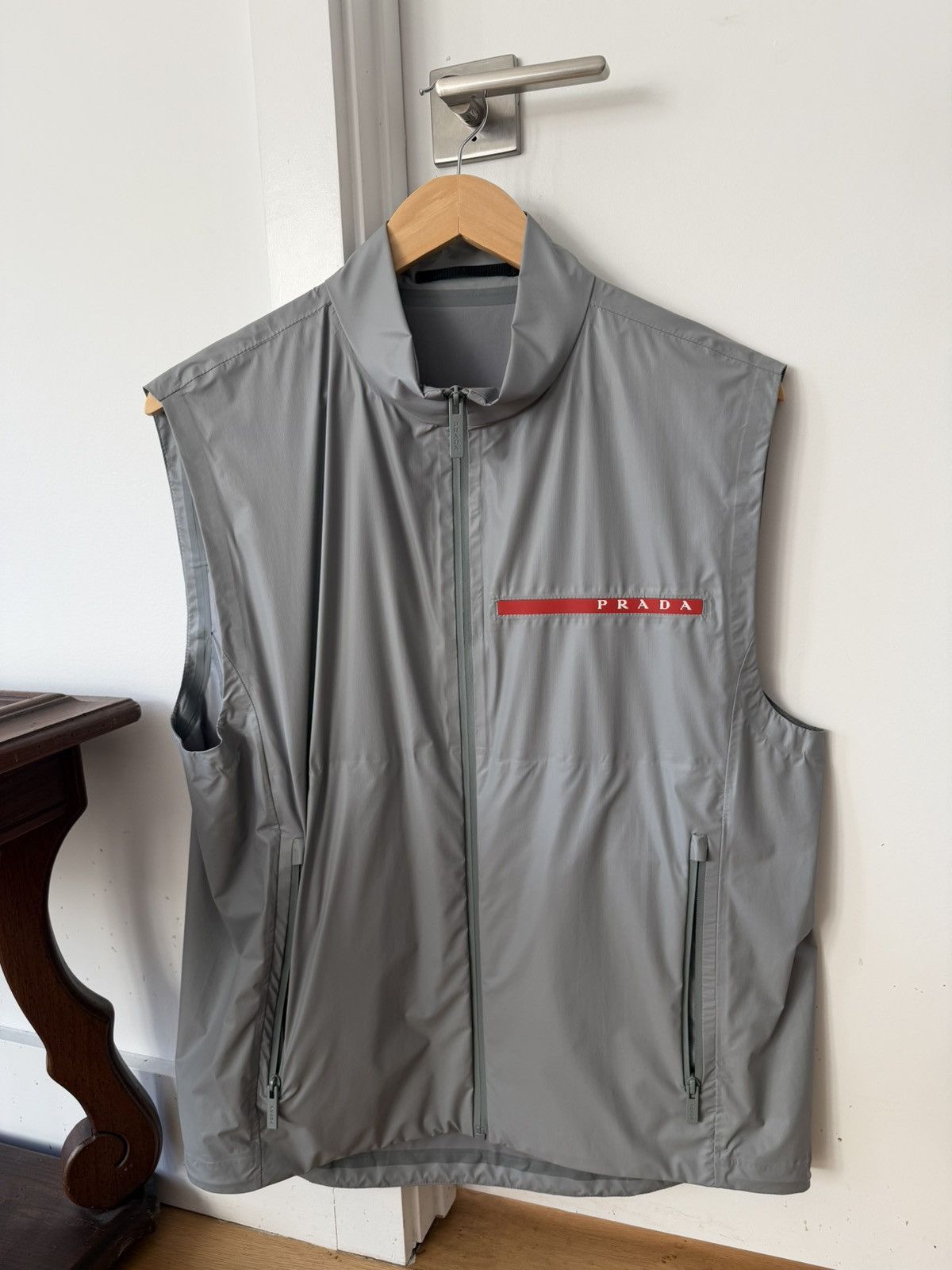Prada Prada Linea Rossa Nylon Vest Grey Size US M / EU 48-50 / 2 - 1 Thumbnail
