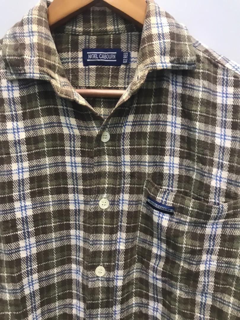 Nigel Cabourn NIGEL CABOURN - Cotton Flannel Button Up Shirt Size US M / EU 48-50 / 2 - 3 Thumbnail