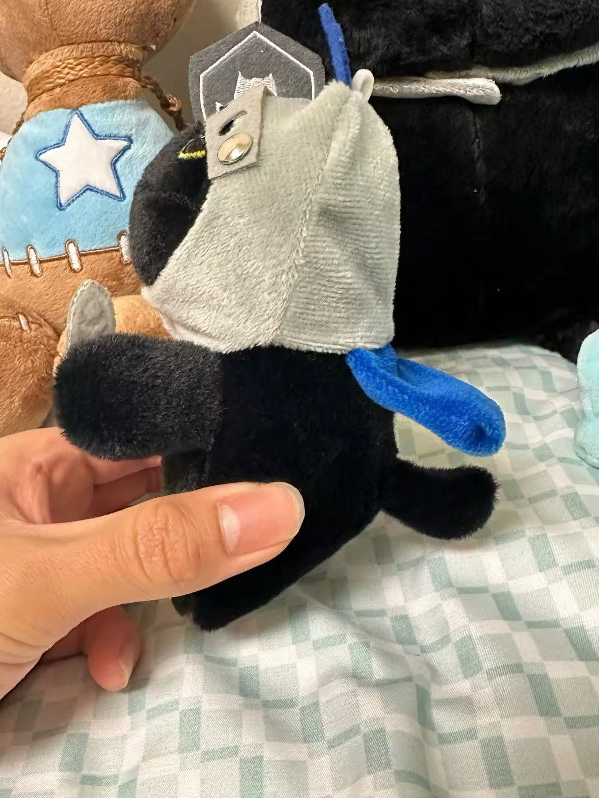 Toy Machine Kawaii Stuffed Detachable Shield Knight Cat Plush Toys Doll Size ONE SIZE - 6 Thumbnail
