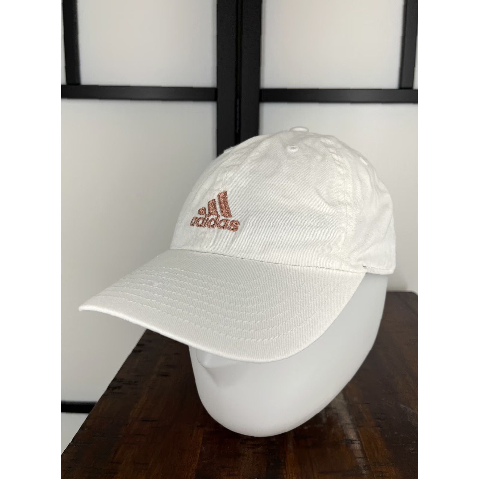 Adidas Adidas Adjustable Baseball Cap Unisex One Size White Pink Glitter Cotton Classic Sports Size ONE SIZE - 4 Thumbnail