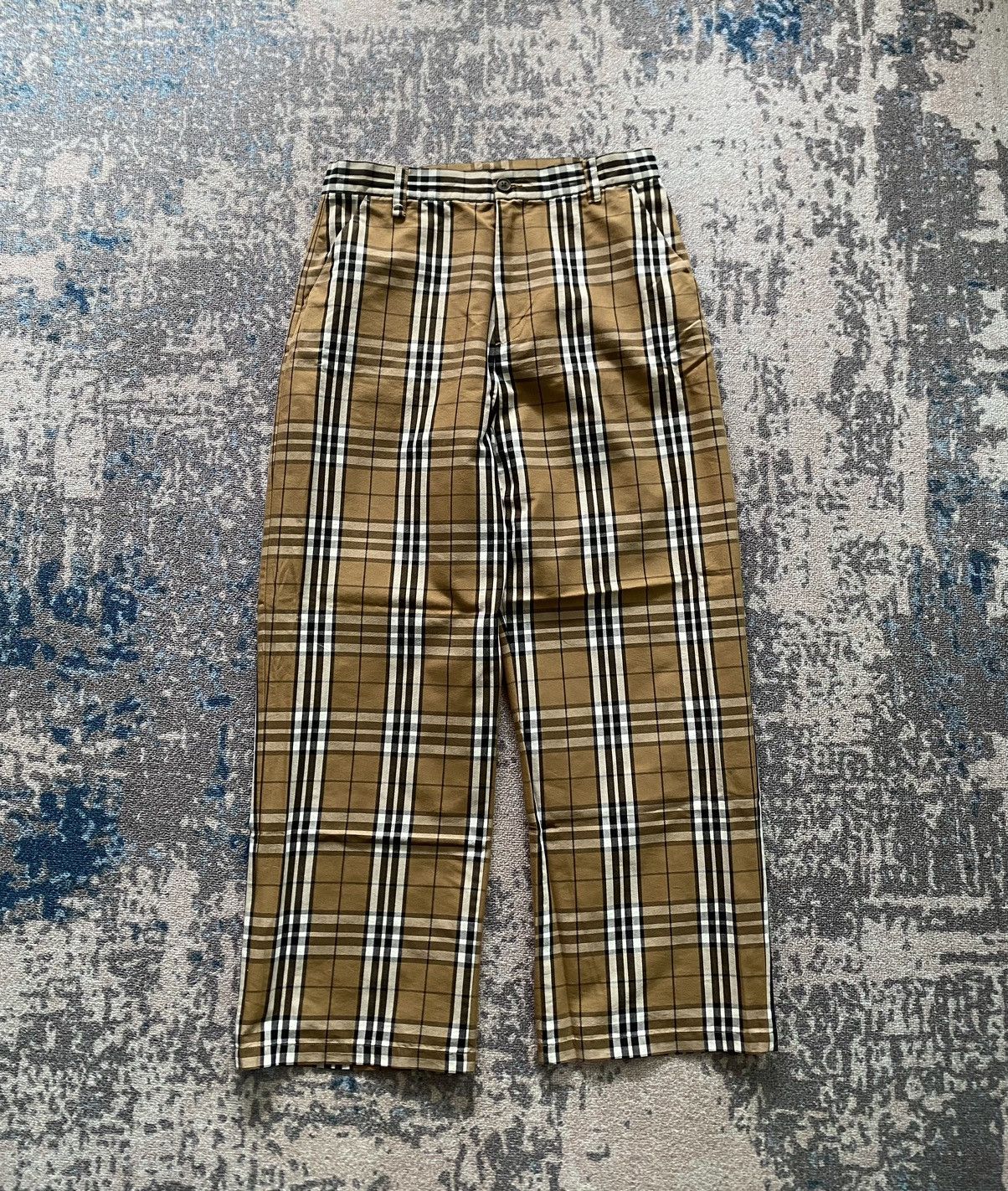 Japanes Beams Heart Plaid Casual Pants