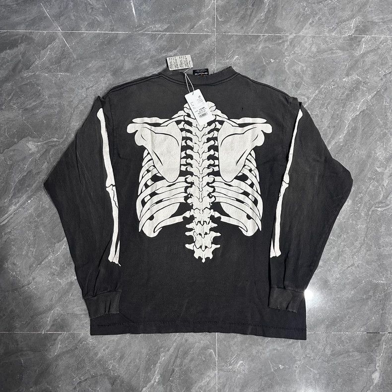 Saint Michael Saint Michael Out of Print Skeletal Chest Destruction Wash Size US S / EU 44-46 / 1 - 2 Thumbnail