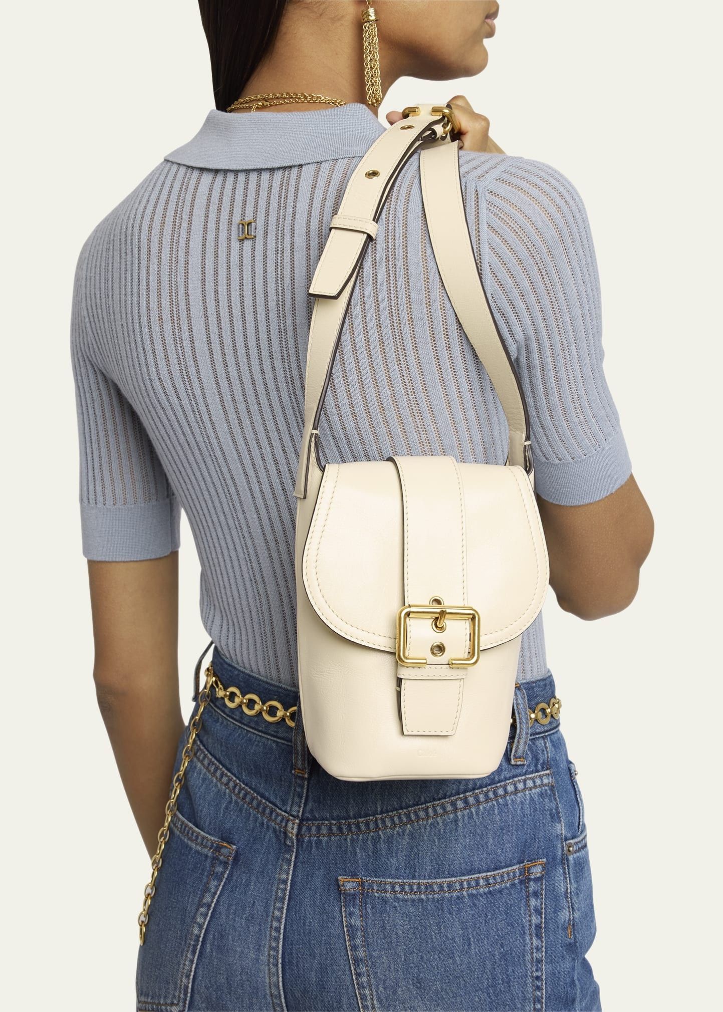 Chloe oc11z0825 Size: OS / Camera Crossbody Bag in Beige Size ONE SIZE - 2 Thumbnail