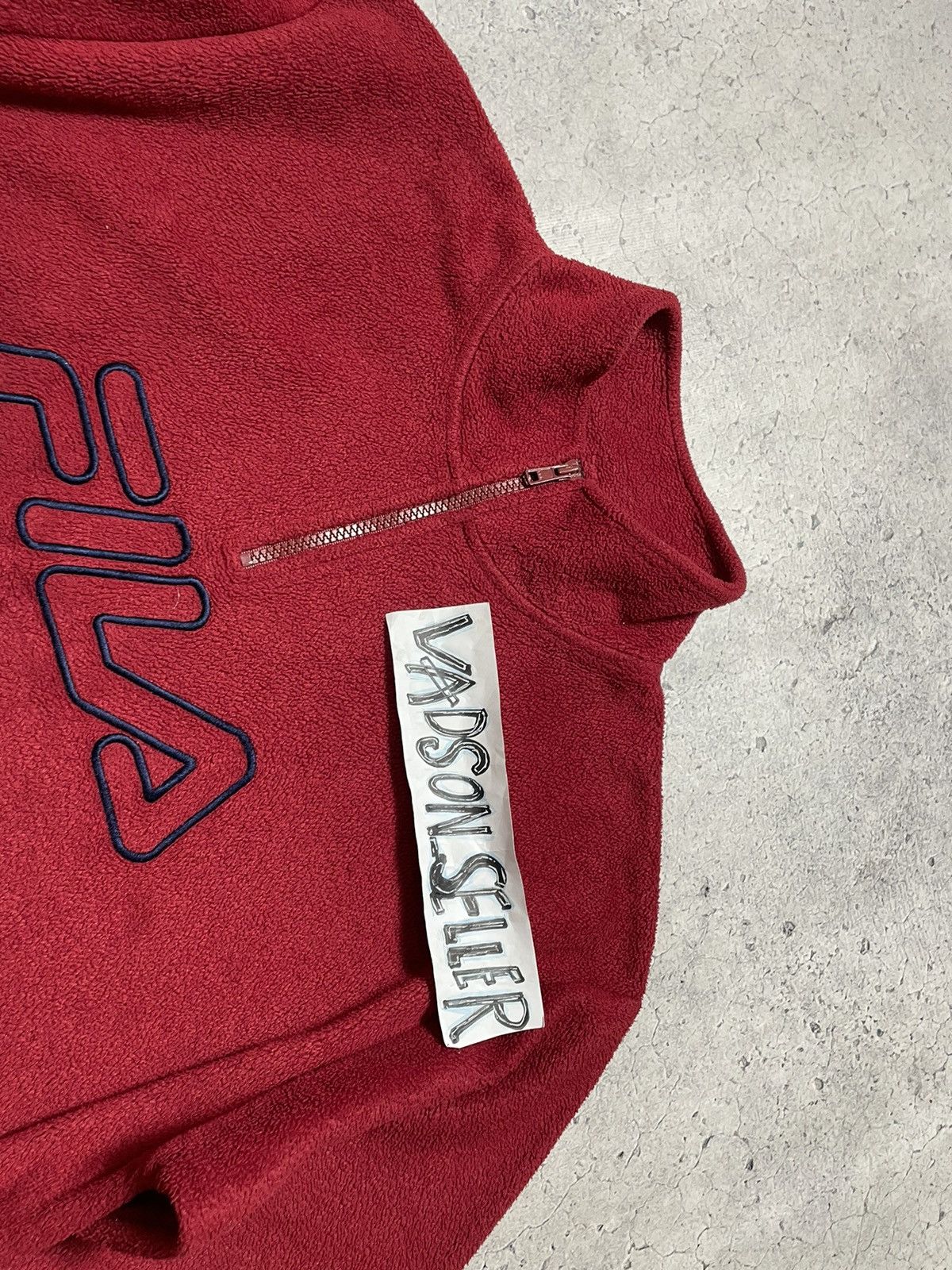 Fila × Vintage Vintage Fleece Sweatshirt Jacket 1/4 Zip Fila Big Logo Y2K Size US M / EU 48-50 / 2 - 6 Thumbnail
