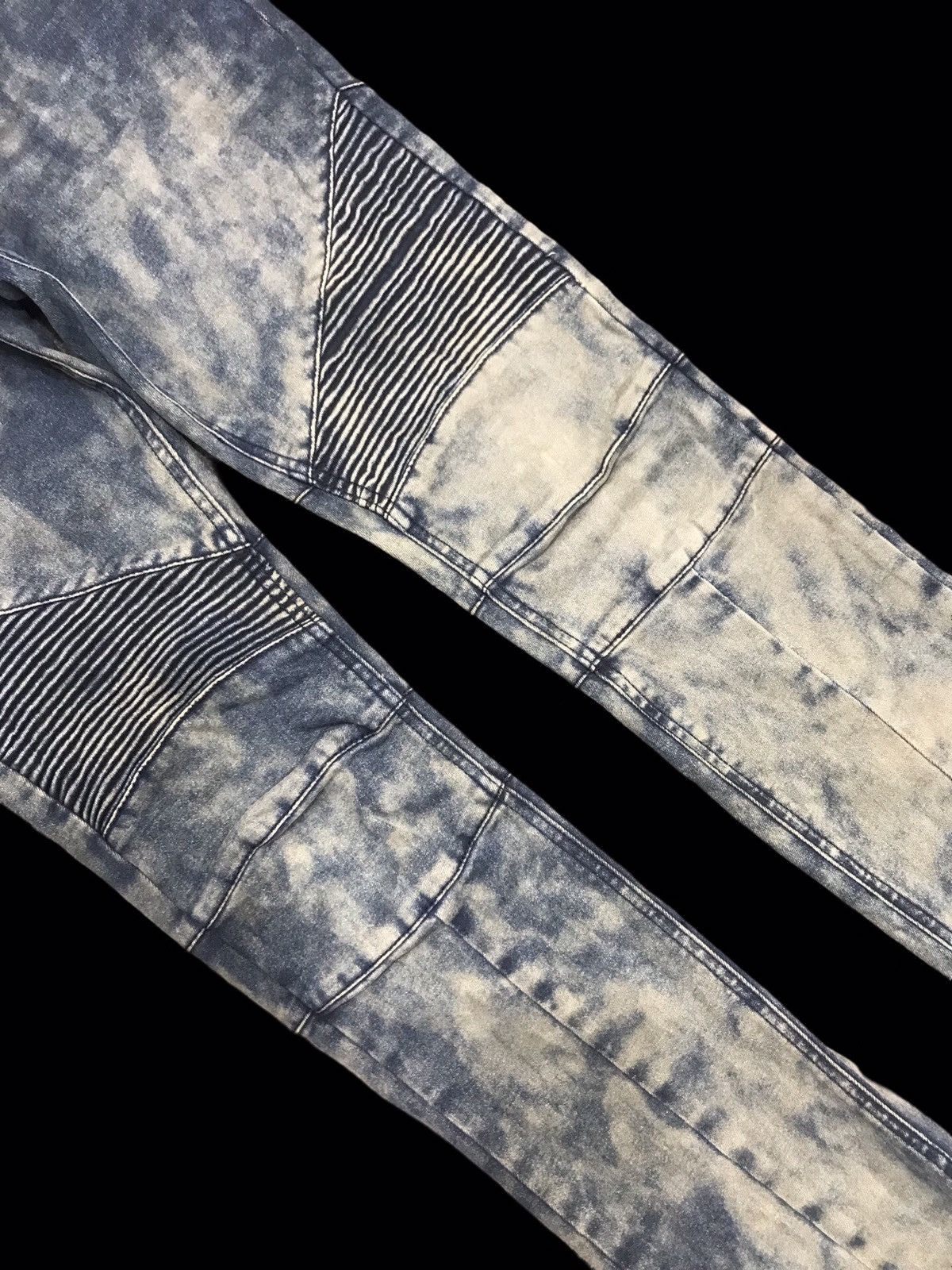 Japanese Brand × NO ID 💥ARCHIVAL💥NO ID ACID WASH BIKER PANT F172 Size US 32 / EU 48 - 12 Thumbnail