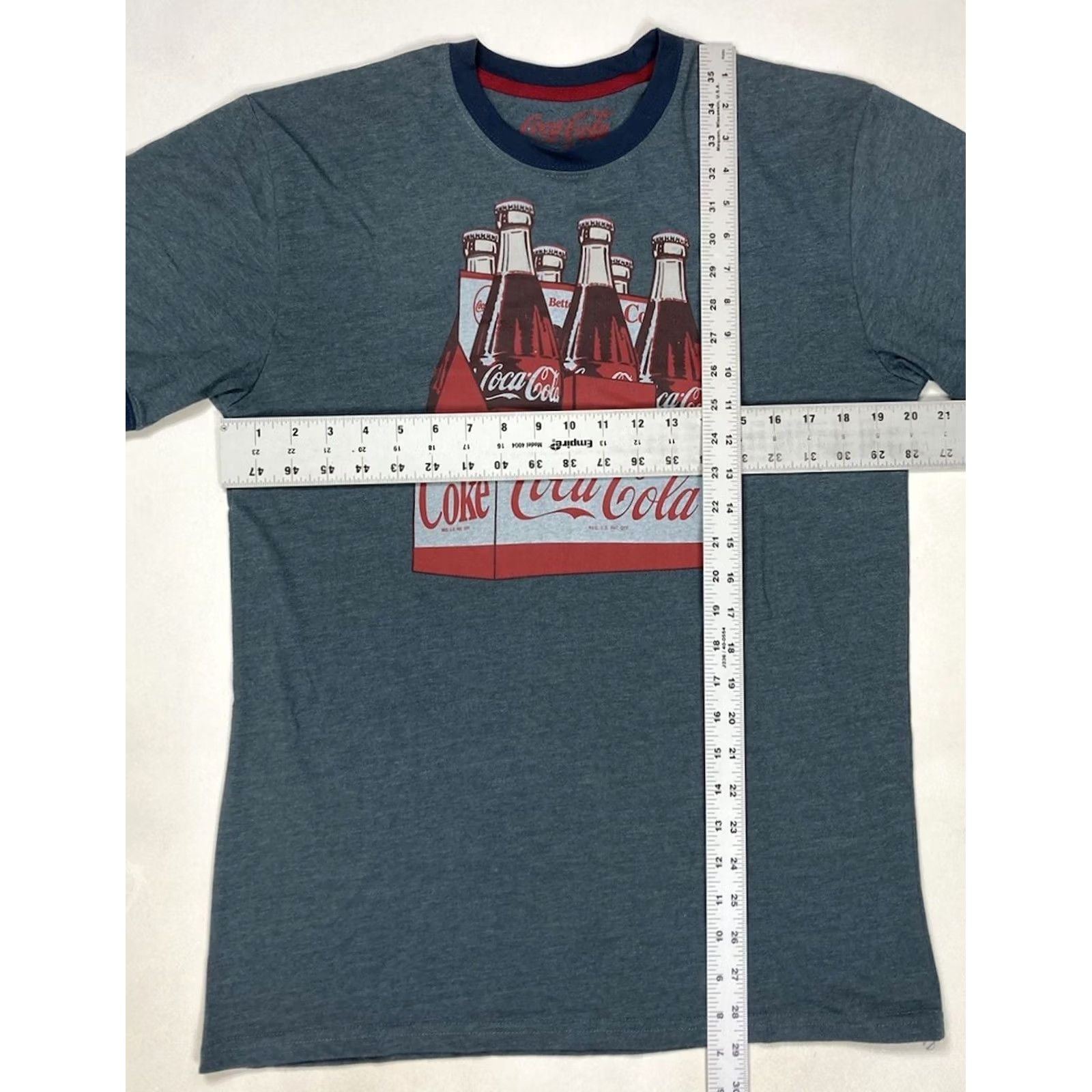 Vintage Coca-Cola Graphic T-shirt Men Medium Blue Short Sleeve Shirt Size US M / EU 48-50 / 2 - 5 Thumbnail