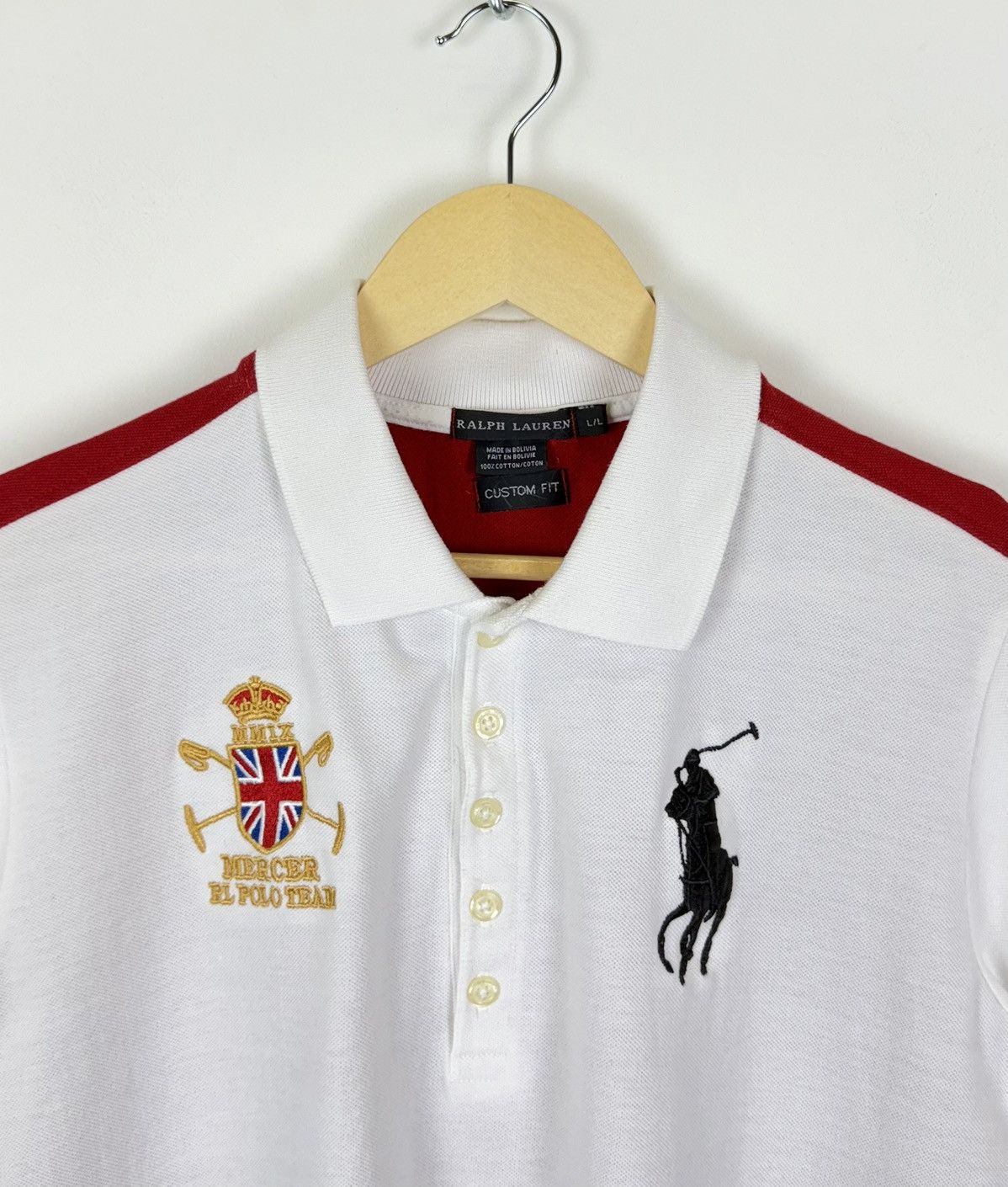 Ralph Lauren Ralph Lauren Mercer RL Polo Team Short Sleeve Shirt Red Top Size L / US 10 / IT 46 - 2 Thumbnail