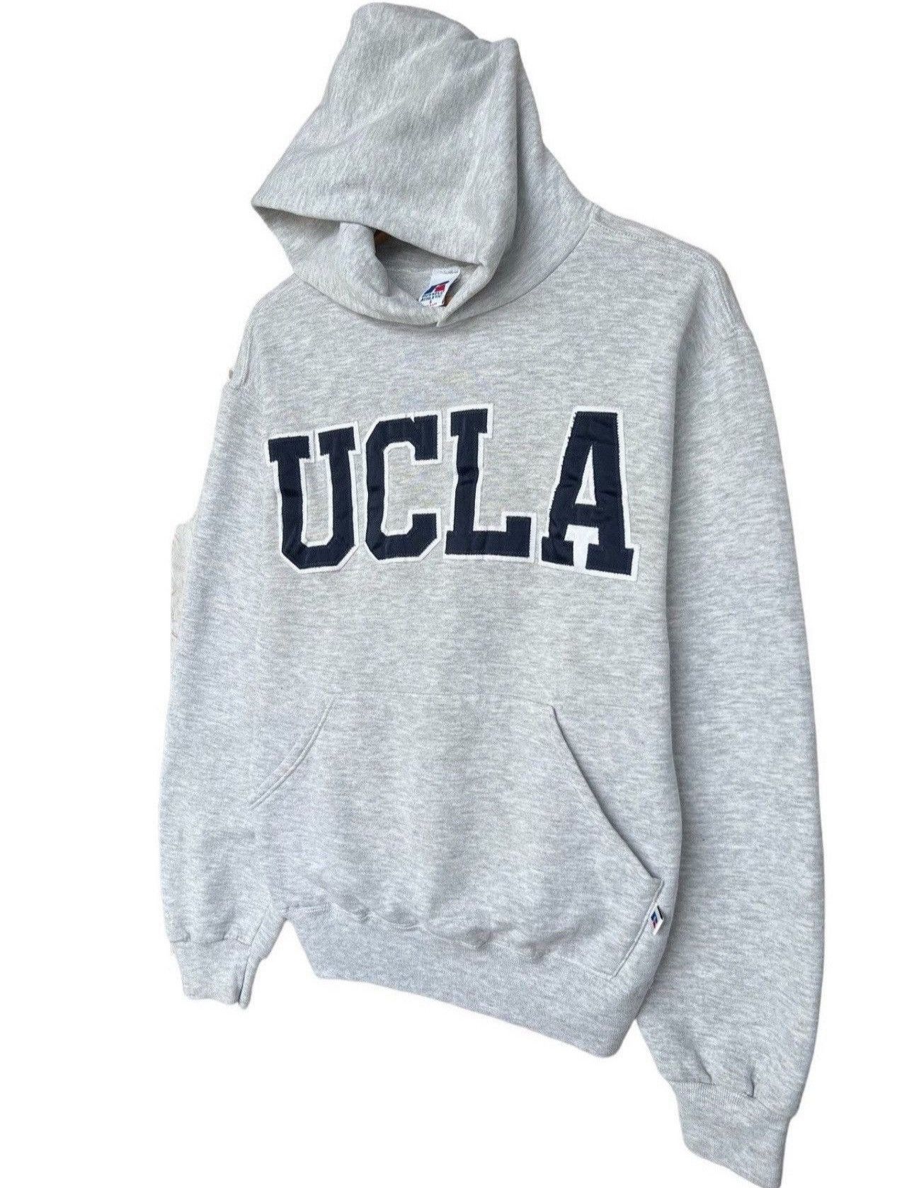 Vintage Vintage 90s Russell UCLA Spellout Hoodie Ucla Pullover Size US S / EU 44-46 / 1 - 3 Thumbnail