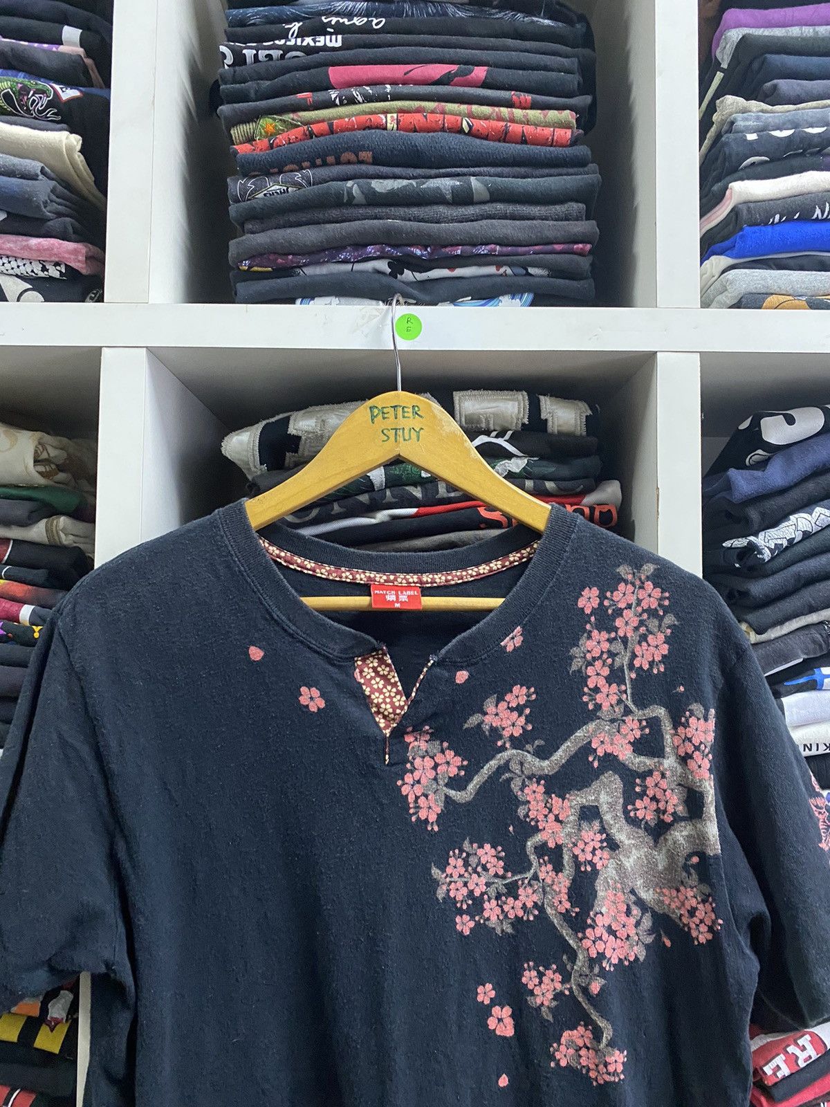 Vintage Japanese Traditional Sakura Design Cotton Tees Size US M / EU 48-50 / 2 - 5 Thumbnail