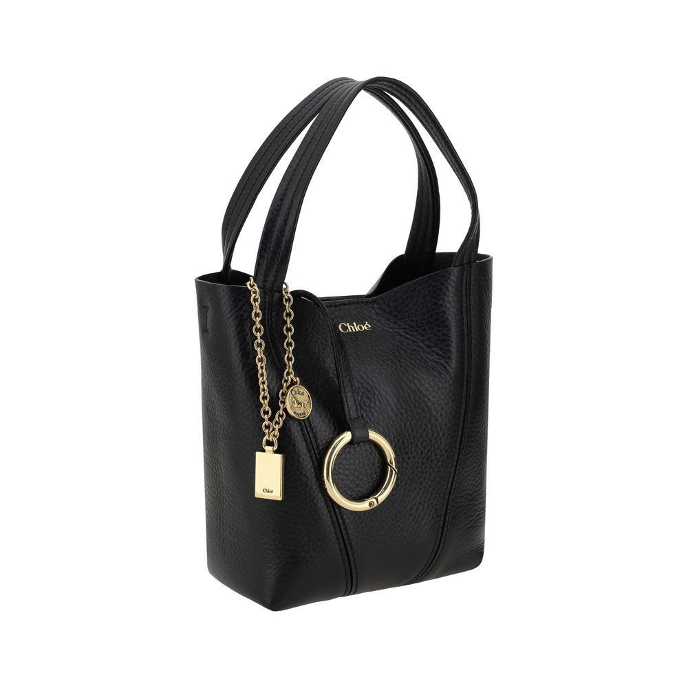 Chloé Black Calf Leather Bos Taurus Shoulder Bag display picture 3