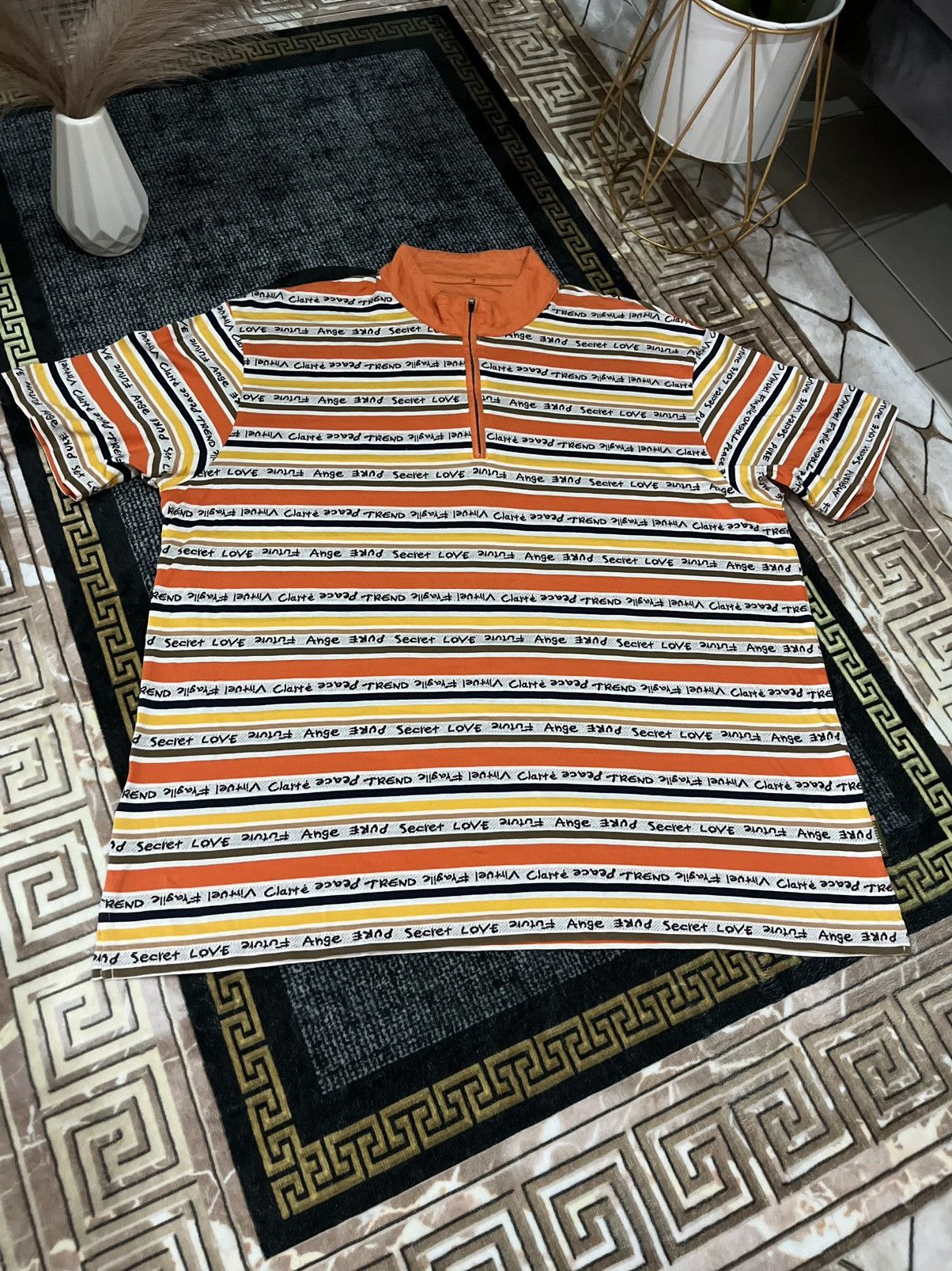 Jean Charles De Castelbajac Vintage Jc De Castelbajac 3/4 zipper spell out shirt Size US XL / EU 56 / 4 - 6 Thumbnail