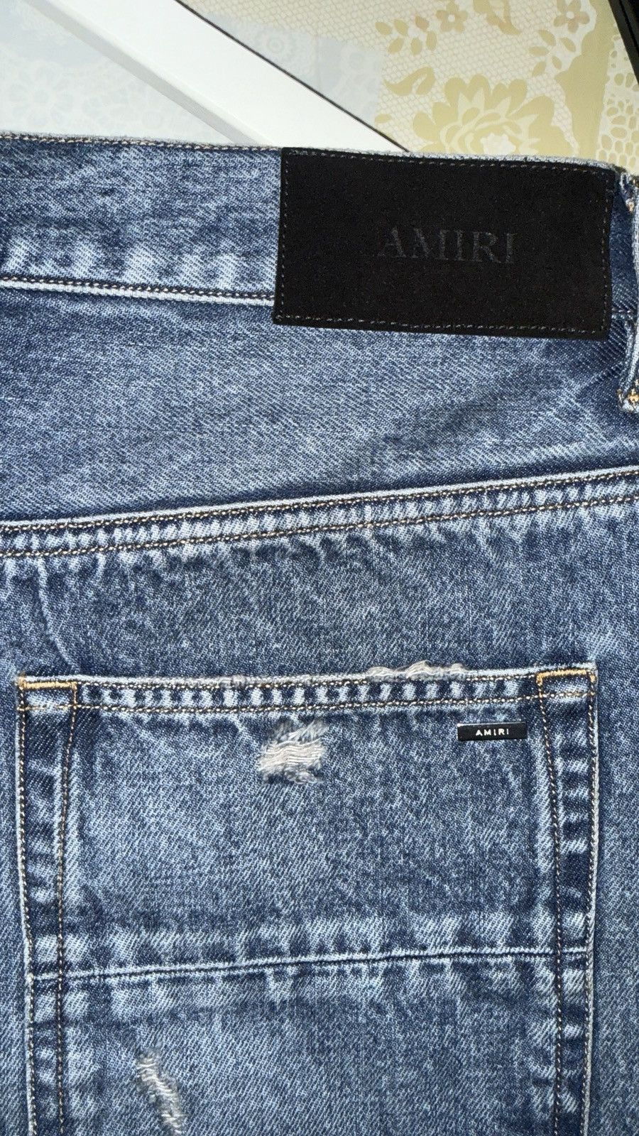 Amiri Amiri MX1 Straight-Leg Panelled Distressed denim Jeans Size US 30 / EU 46 - 4 Thumbnail