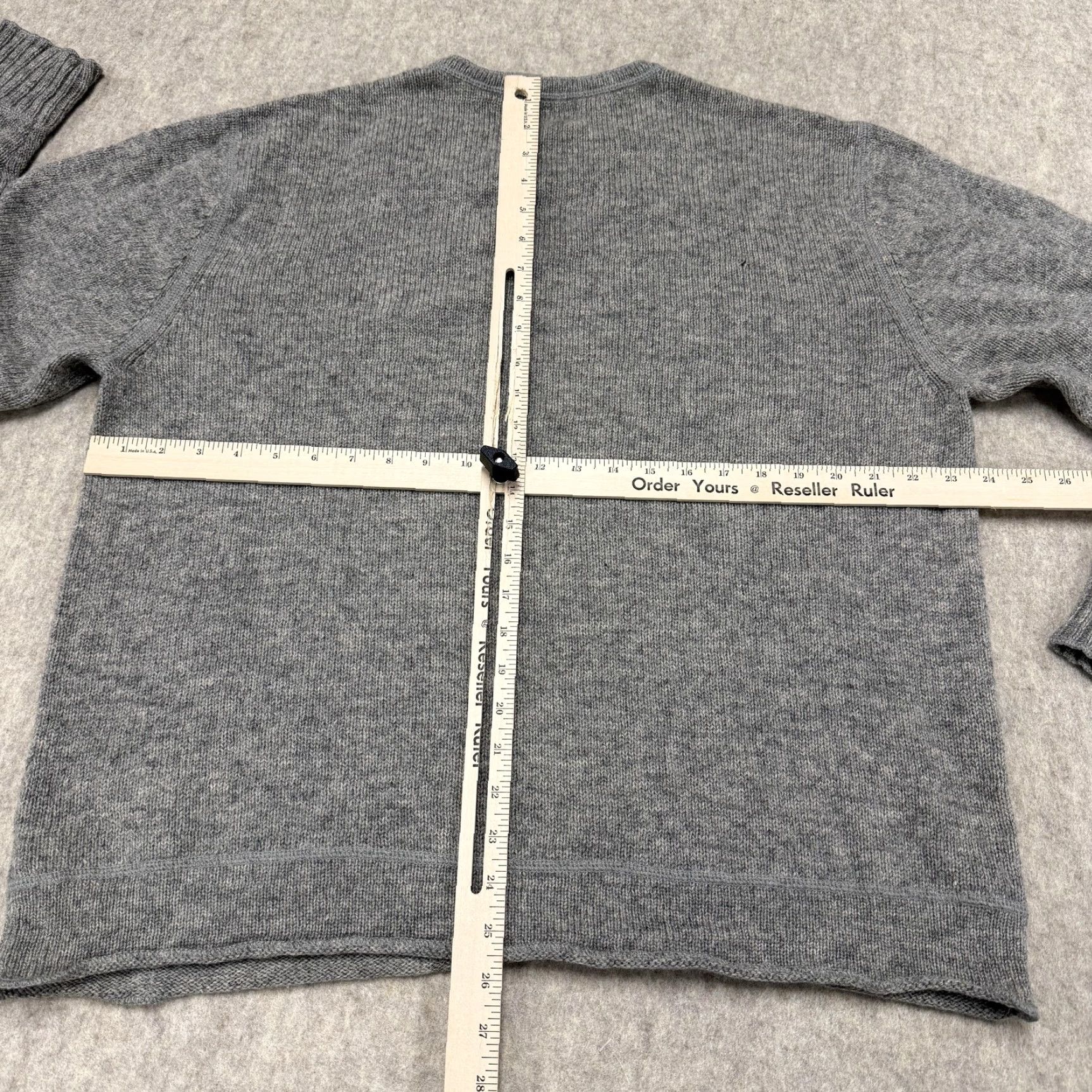 Polo Ralph Lauren Ralph Lauren Polo Jeans Sweater Mens XL Gray 100% Wool V-Neck Made In Japan Size US XL / EU 56 / 4 - 7 Thumbnail