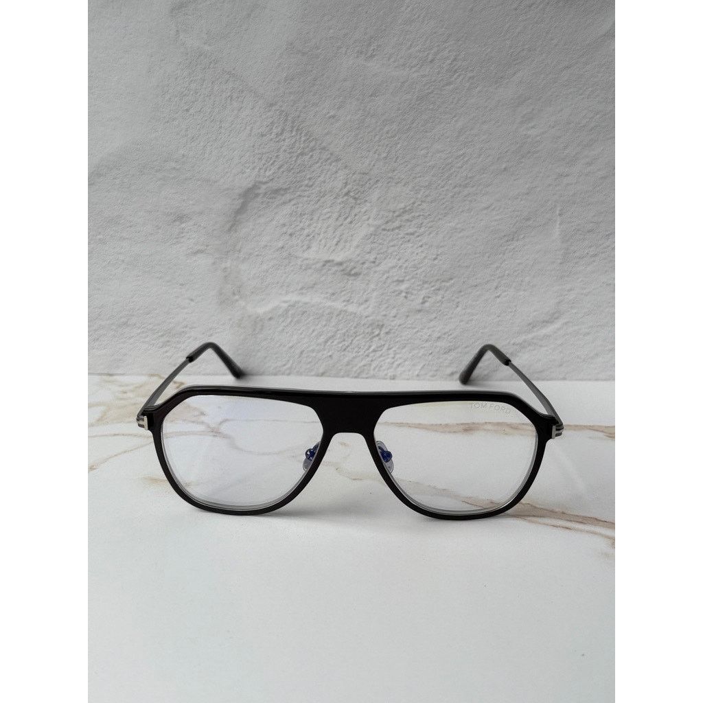 Tom Ford NEW Tom Ford FT5943-B Bluelight Frames in Silver Brown Size ONE SIZE - 3 Thumbnail