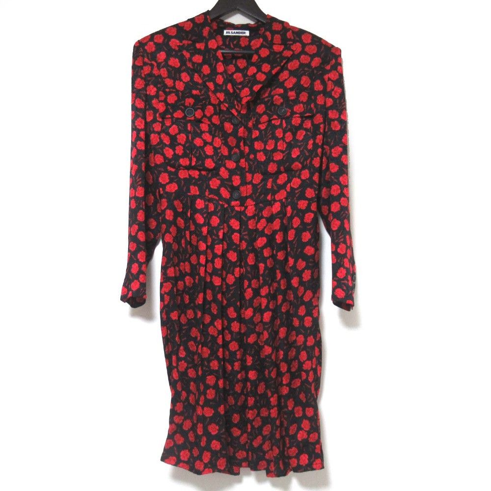 Jil Sander Jil Sander Jil Sander Rose Print Silk Dress Others Dresses DUTY FREE for USA Size ONE SIZE - 1 Thumbnail