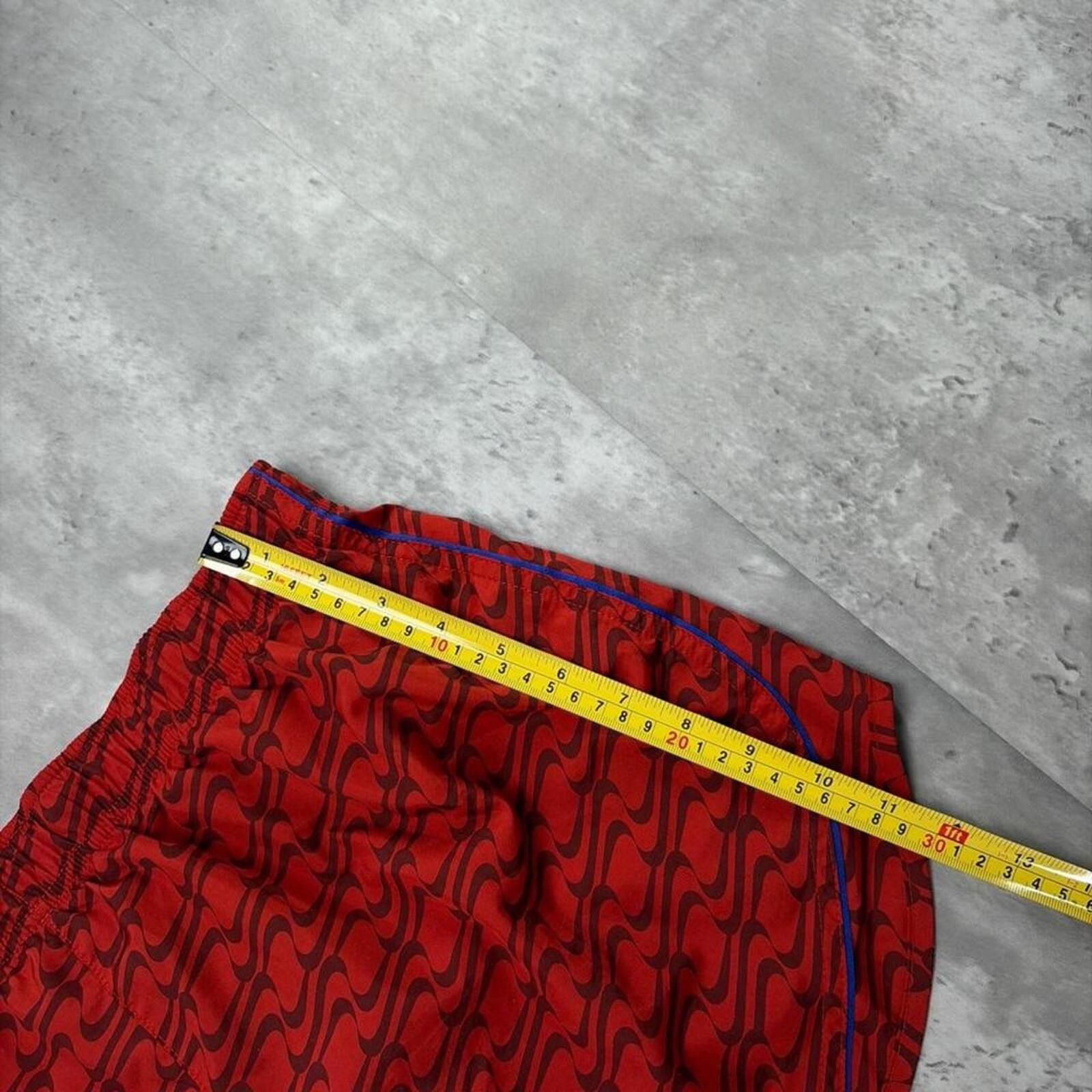 Nike Y2K Red Nike Grunge Dri Fit Mini Running Shorts Size 36" / US 14 / IT 50 - 7 Thumbnail