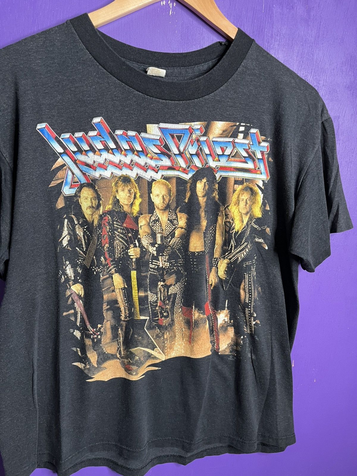 Band Tees × Vintage Vintage 1990 Judas priest painkiller tour t-shirt Size US M / EU 48-50 / 2 - 3 Thumbnail